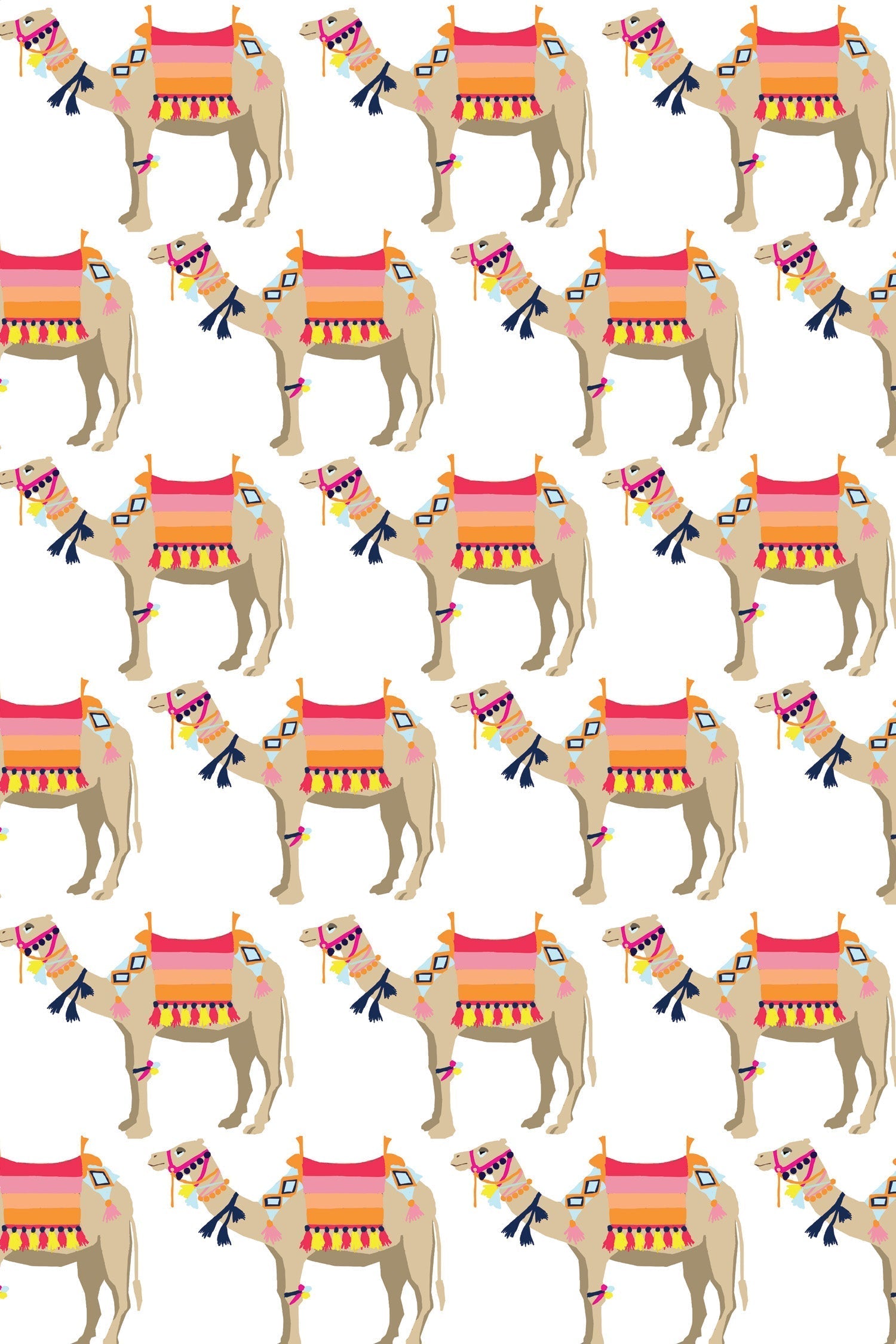 Camel Wallpaper in Multi color - pattern number KK17047_KH300 - by Katie Kime in the collection
