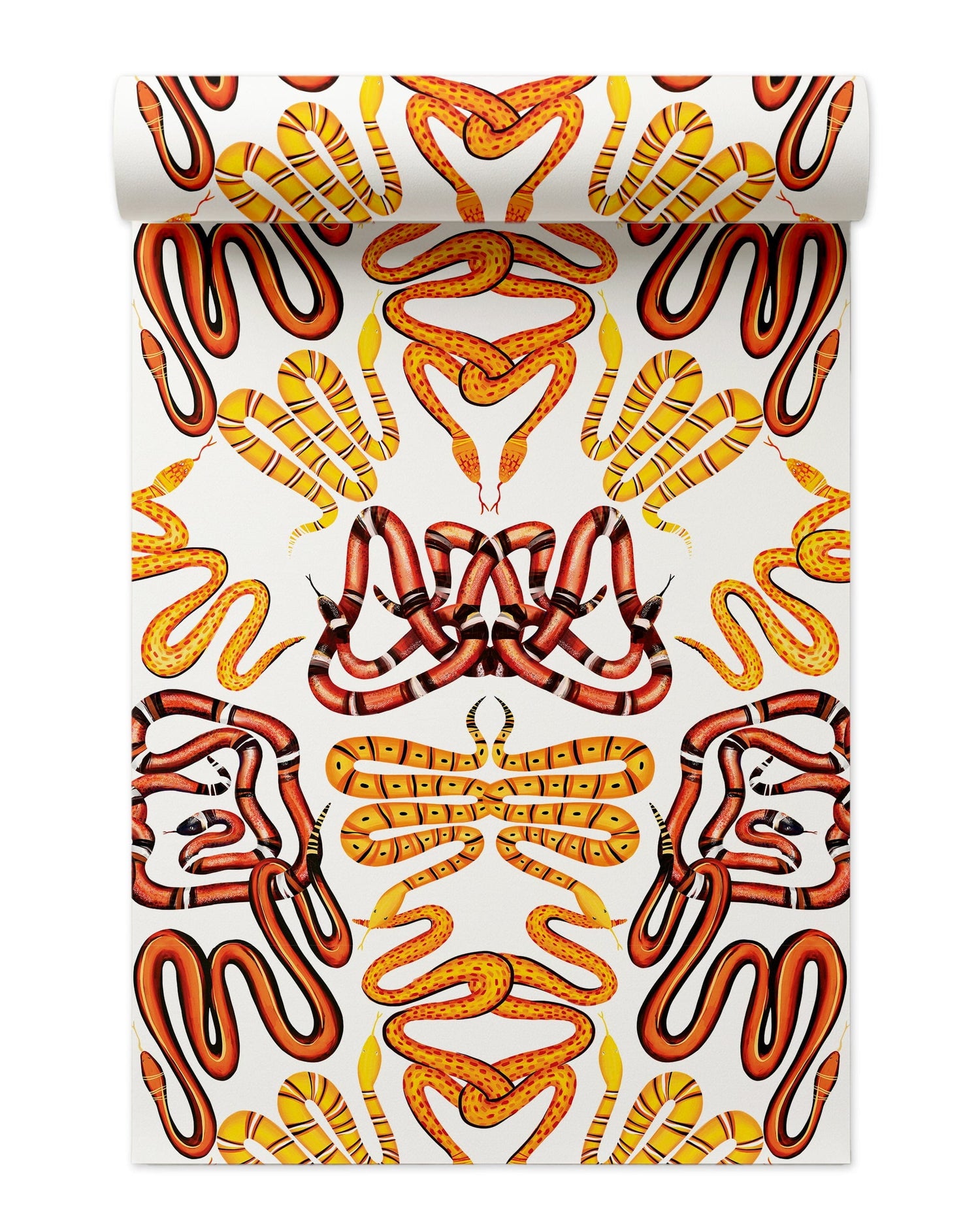Charmed Wallpaper in orange color - pattern number KK710_Orange_KH300 - by Katie Kime in the  collection