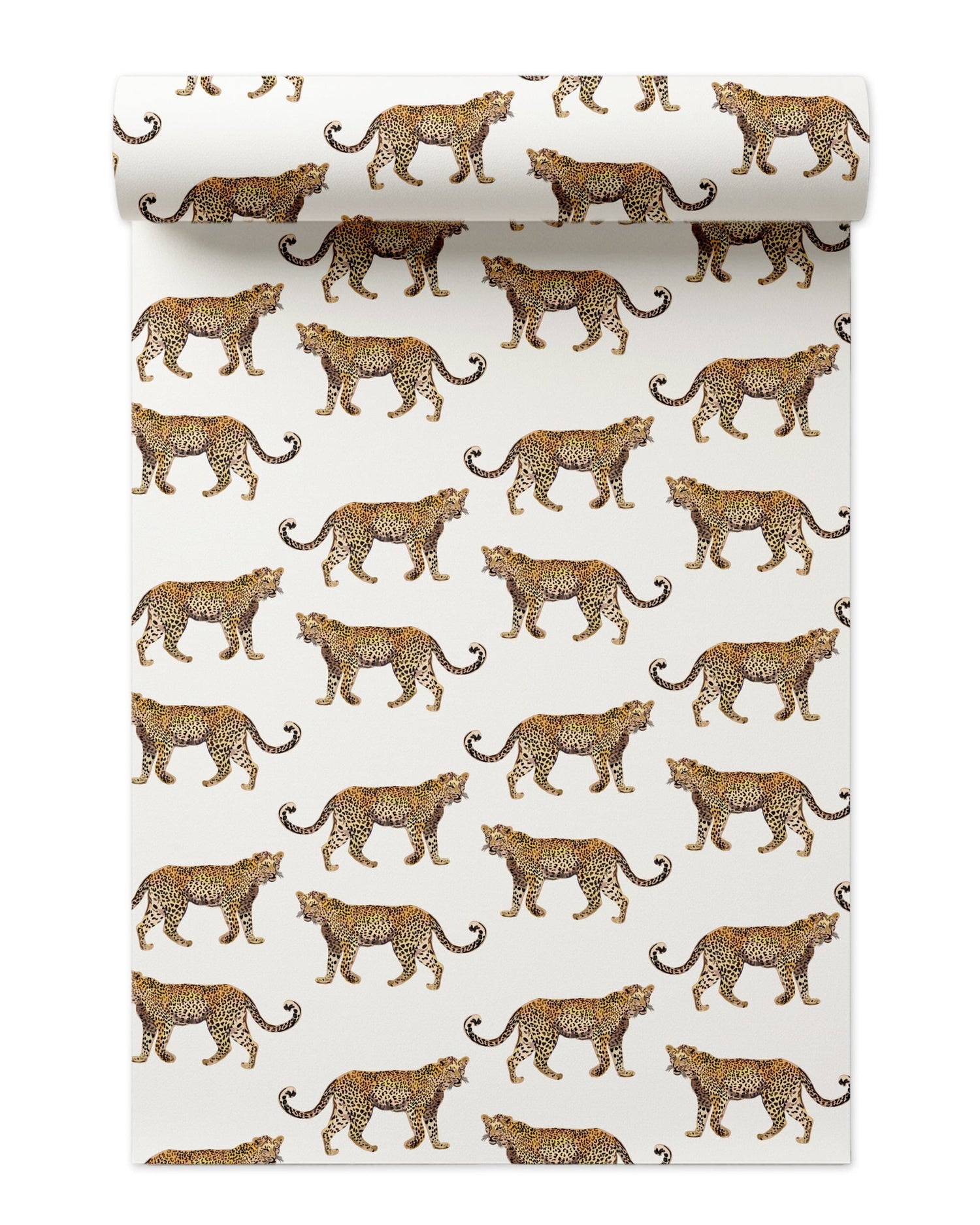 Cheetahs Peel and Stick Wallpaper in white color - pattern number KK17076_White_KH306 - by Katie Kime in the  collection