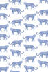 Cheetahs Wallpaper in Light Blue color - pattern number KK17076_Light_Blue_KH300 - by Katie Kime in the collection