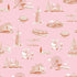Chicago Toile Wallpaper in pink orange color - pattern number KK751_Pink_Orange_KH300 - by Katie Kime in the  collection