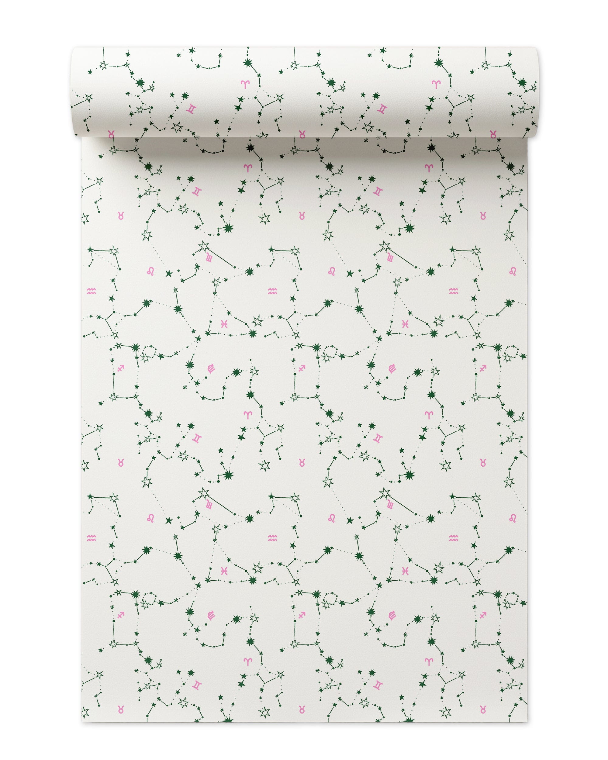 Constellations Wallpaper in green color - pattern number KK785_Green_KH300 - by Katie Kime in the  collection