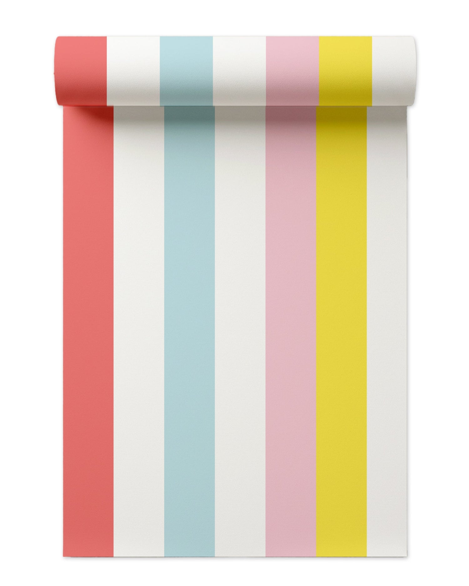 Cottage Stripes Peel and Stick Wallpaper in blue color - pattern number KK17042_Blue_KH306 - by Katie Kime in the  collection