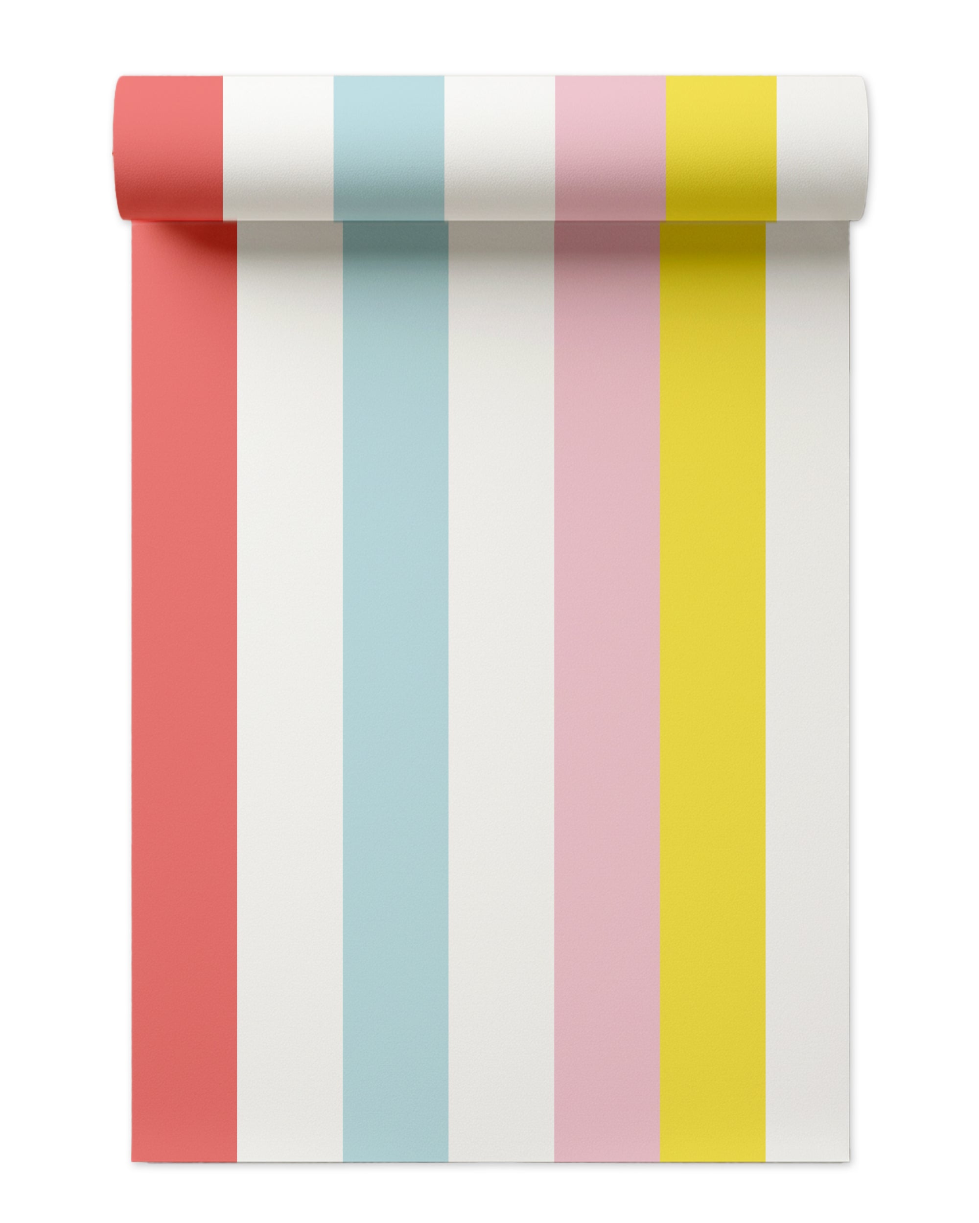 Cottage Stripes Peel and Stick Wallpaper in blue color - pattern number KK17042_Blue_KH306 - by Katie Kime in the  collection