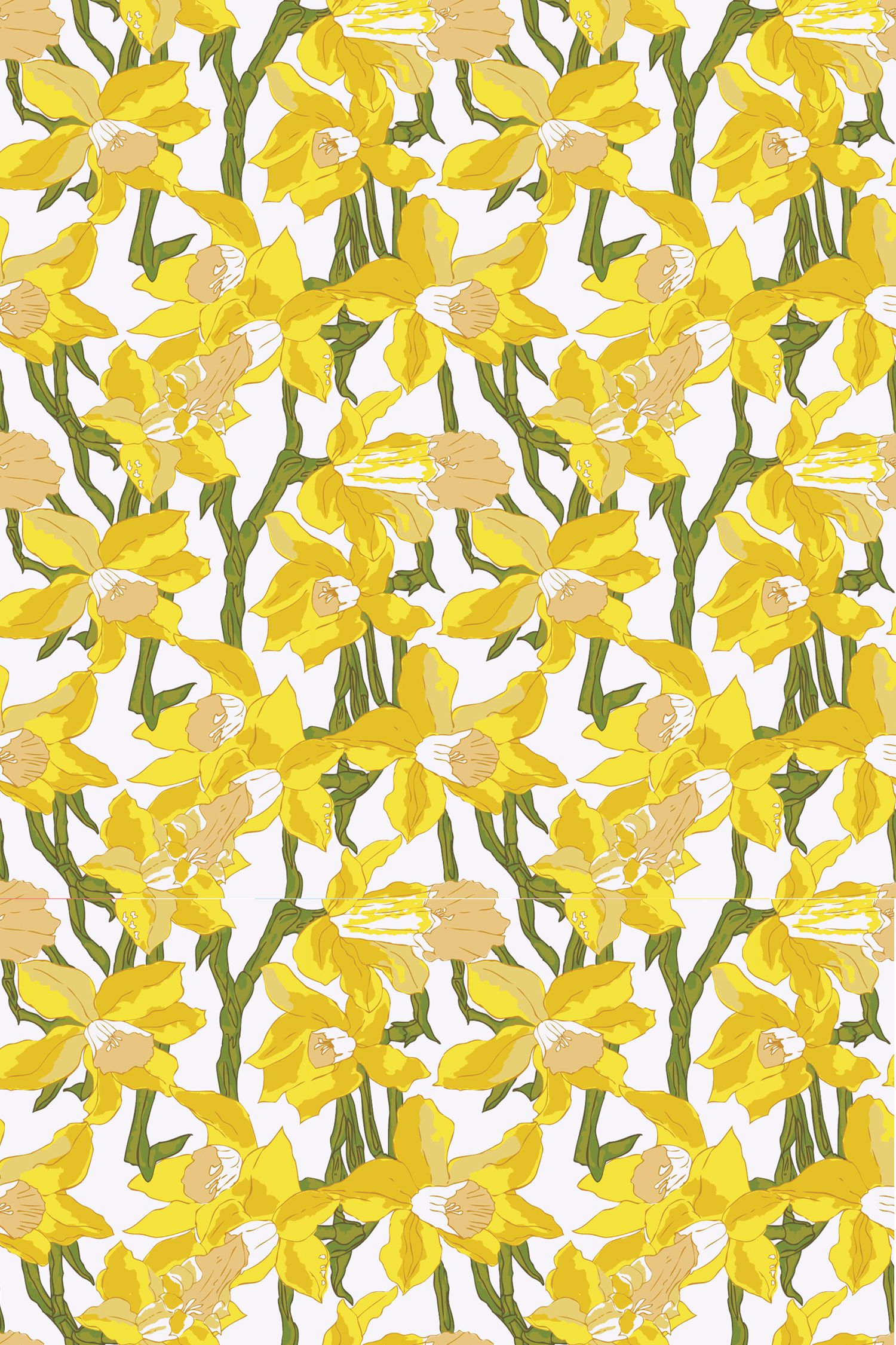 Garden Party Wallpaper in yellow color - pattern number KK17039_Yellow_KH300 - by Katie Kime in the  collection