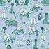 Dallas Toile Peel and Stick Wallpaper in blue pine color - pattern number KK17138_Blue_Pine_KH306 - by Katie Kime in the  collection