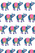 Elephants March Wallpaper in pink color - pattern number KK17004_Pink_KH300 - by Katie Kime in the  collection