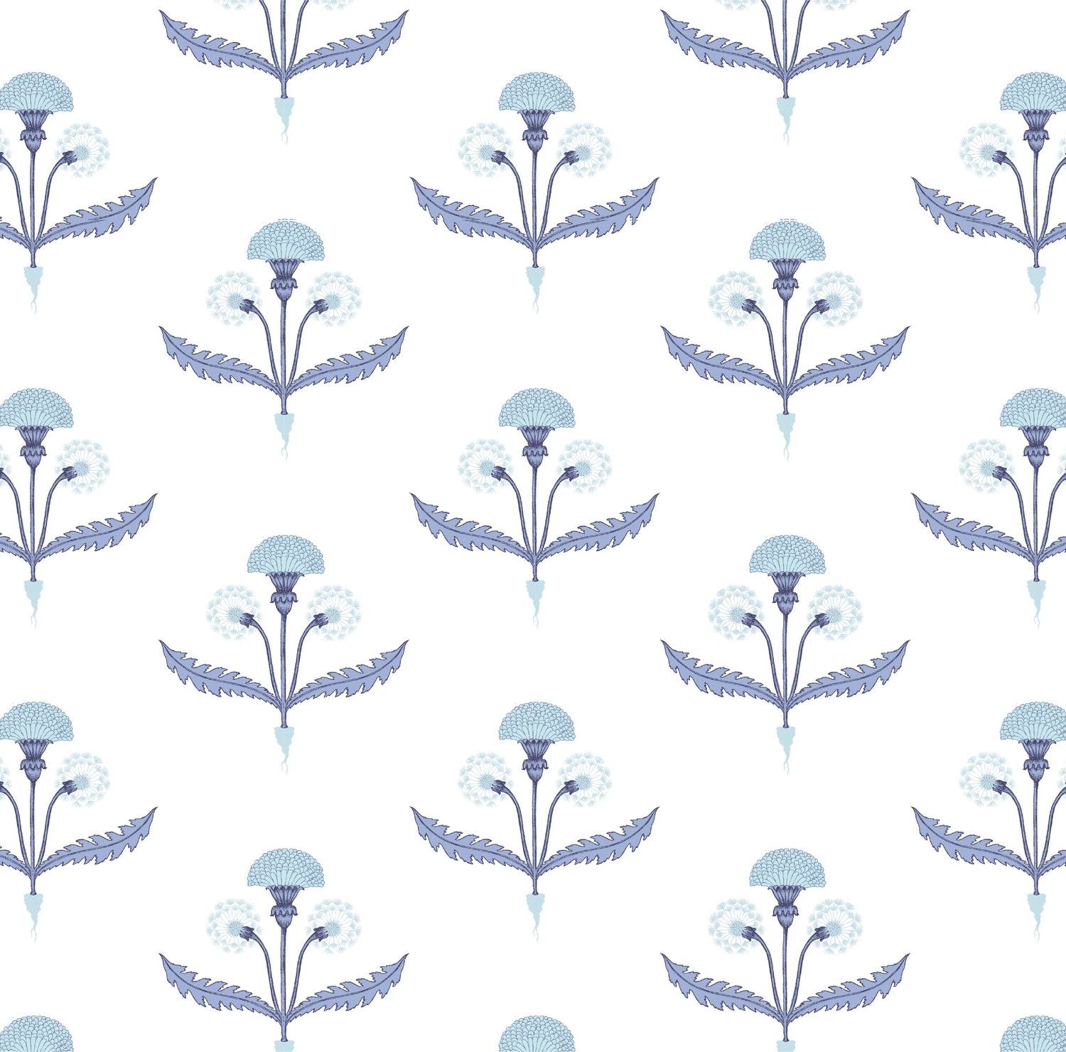 Fine and Dandy Wallpaper in Blue color - pattern number KK730_Blue_KH300 - by Katie Kime in the collection