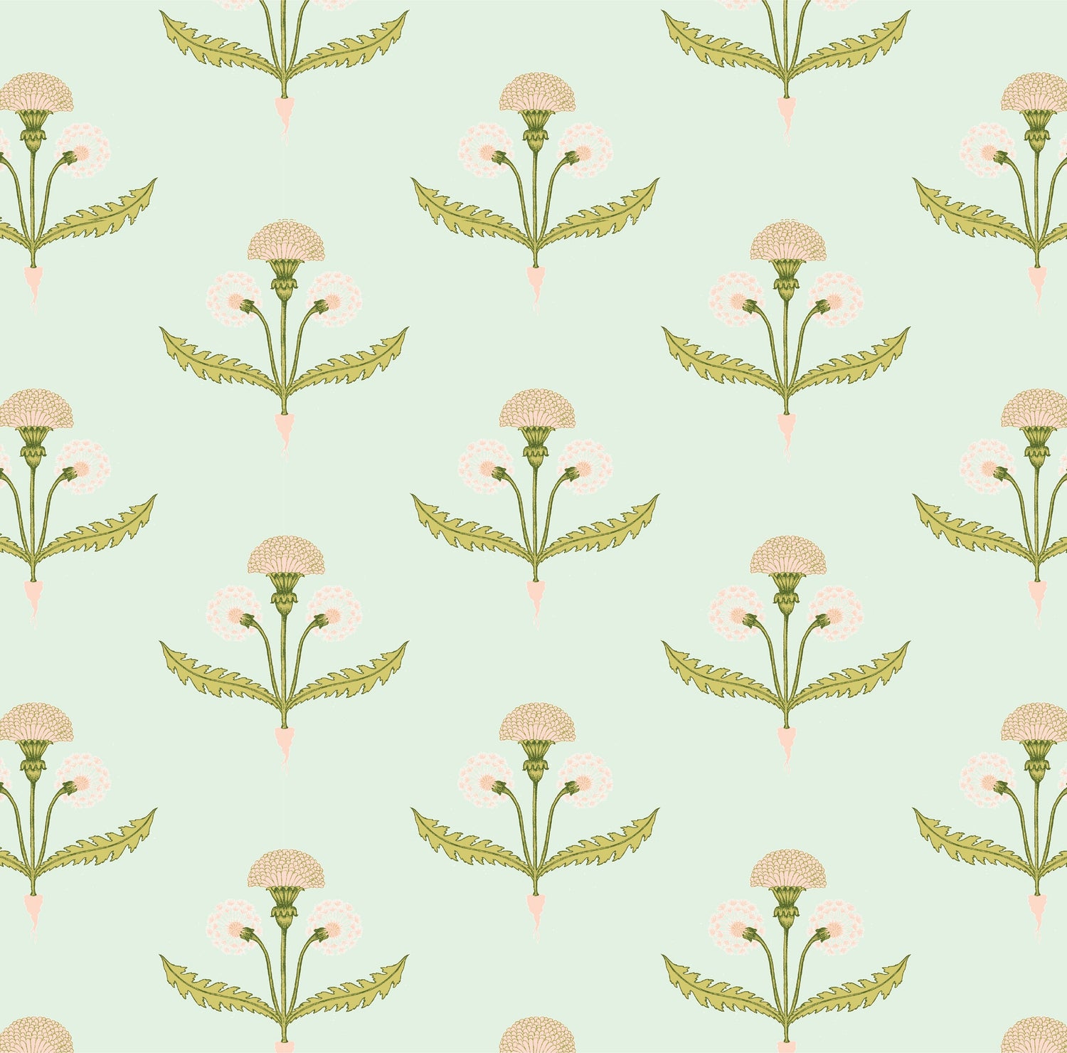 Fine and Dandy Wallpaper in Mint color - pattern number KK730_Mint_KH300 - by Katie Kime in the collection
