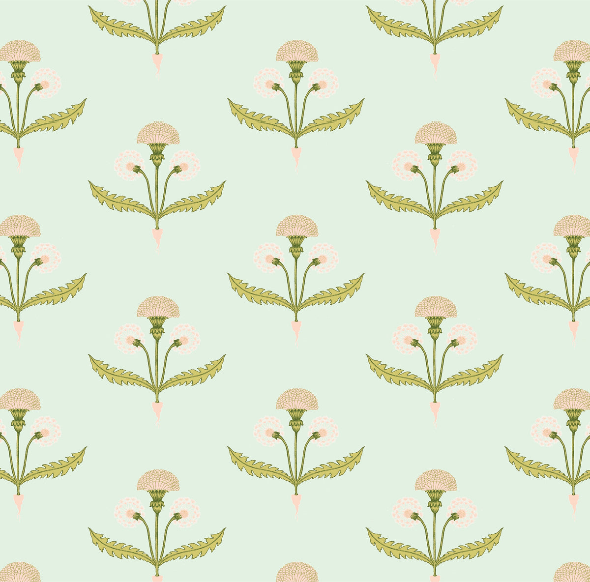 Fine and Dandy Wallpaper in Mint color - pattern number KK730_Mint_KH300 - by Katie Kime in the collection