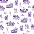 Fort Worth Toile Wallpaper in purple color - pattern number KK17139_Purple_KH300 - by Katie Kime in the  collection