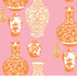 Ginger Jars Wallpaper in pink orange color - pattern number KK17006_Pink_Orange_KH300 - by Katie Kime in the  collection