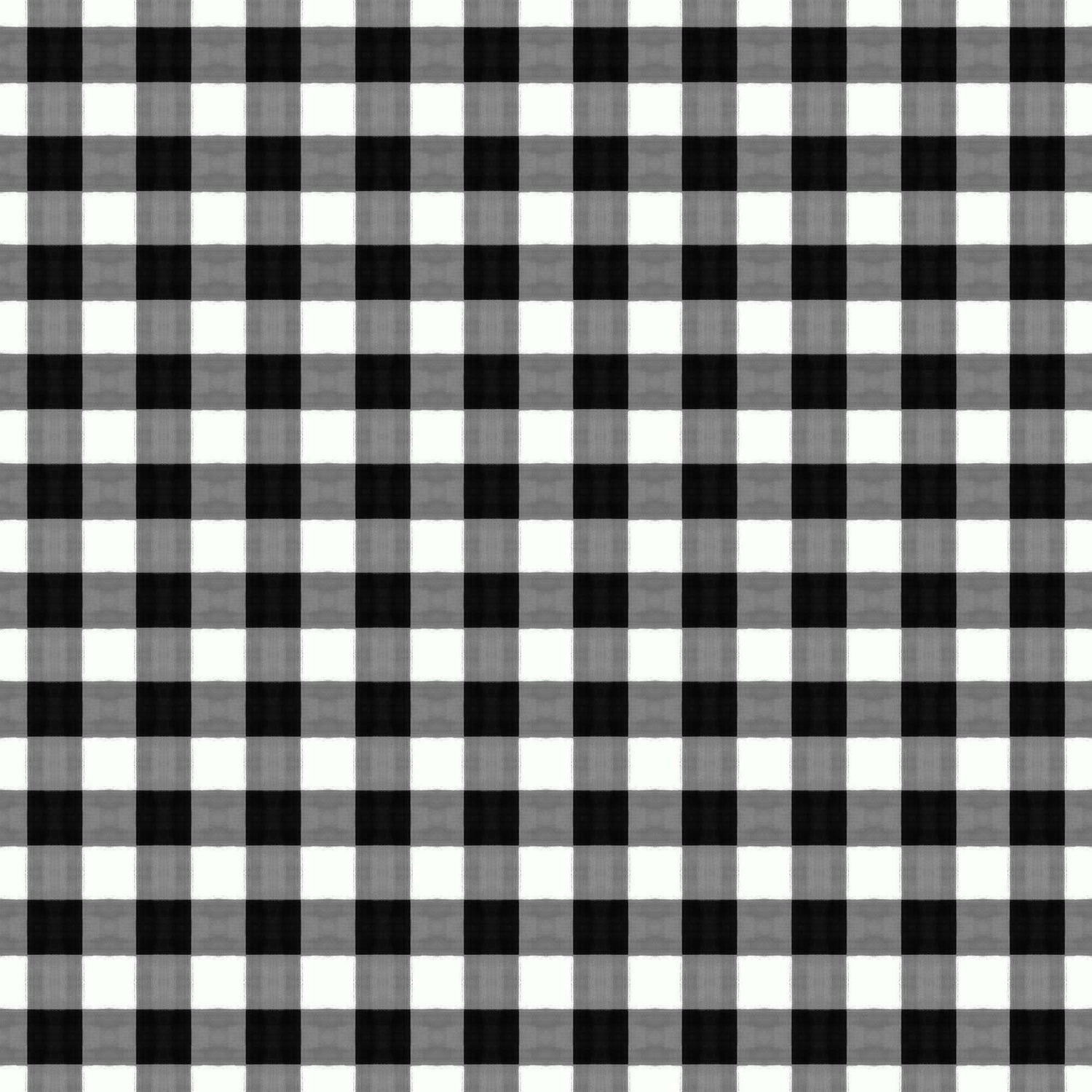 Gingham Large Scale Wallpaper in black color - pattern number KK800_Black_KH300 - by Katie Kime in the  collection