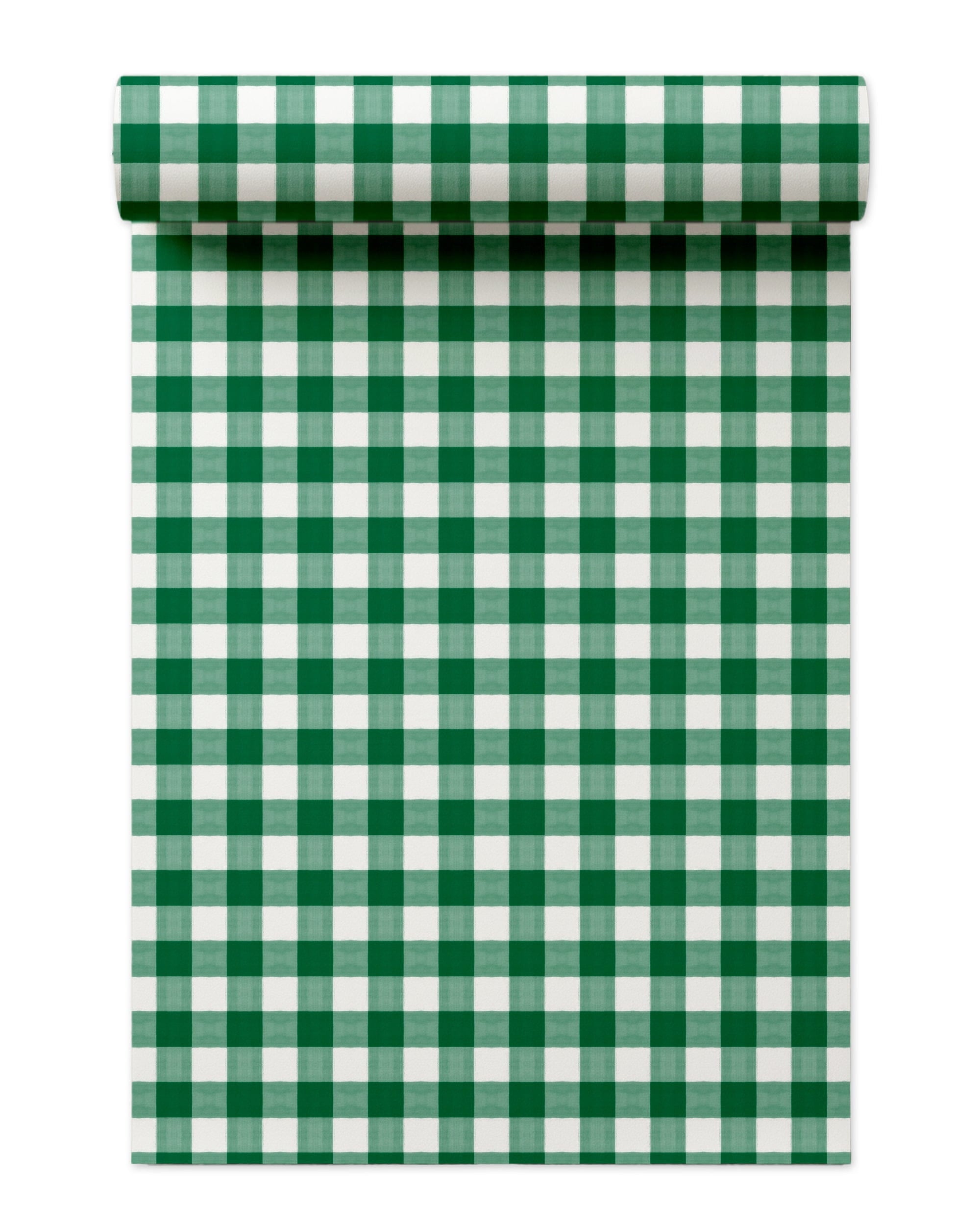 Gingham Large Scale Peel and Stick Wallpaper in hunter color - pattern number KK800_Hunter_KH306 - by Katie Kime in the  collection