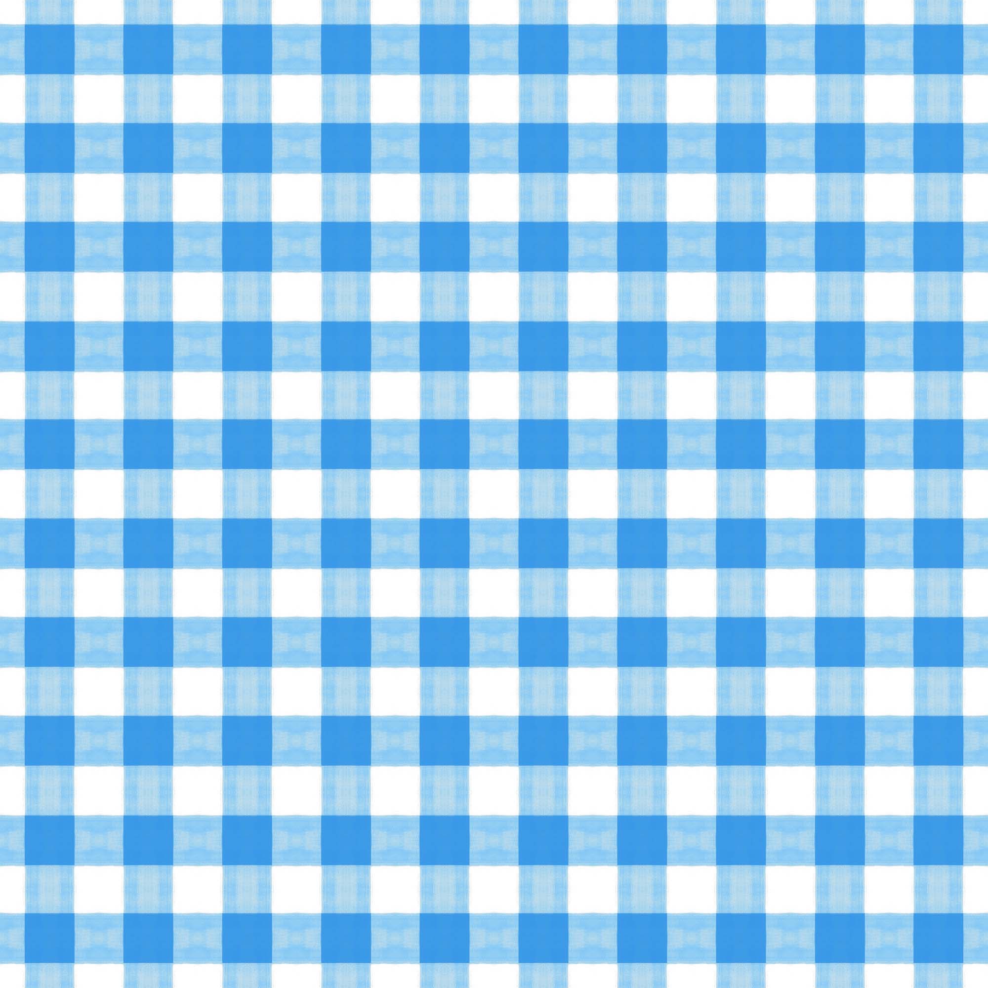 Gingham Large Scale Peel and Stick Wallpaper in light blue color - pattern number KK800_Light_Blue_KH306 - by Katie Kime in the  collection
