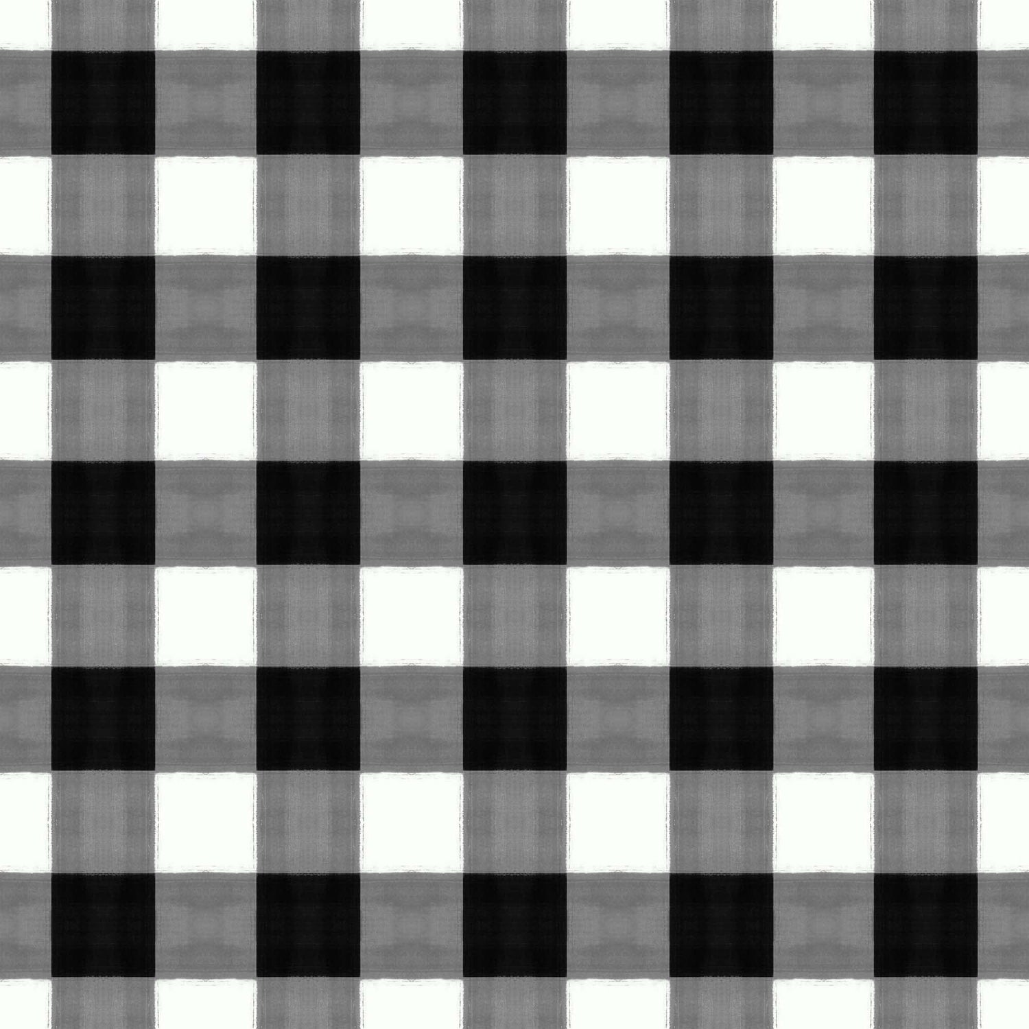 Gingham Large Scale Peel and Stick Wallpaper in black color - pattern number KK799_Black_KH306 - by Katie Kime in the  collection
