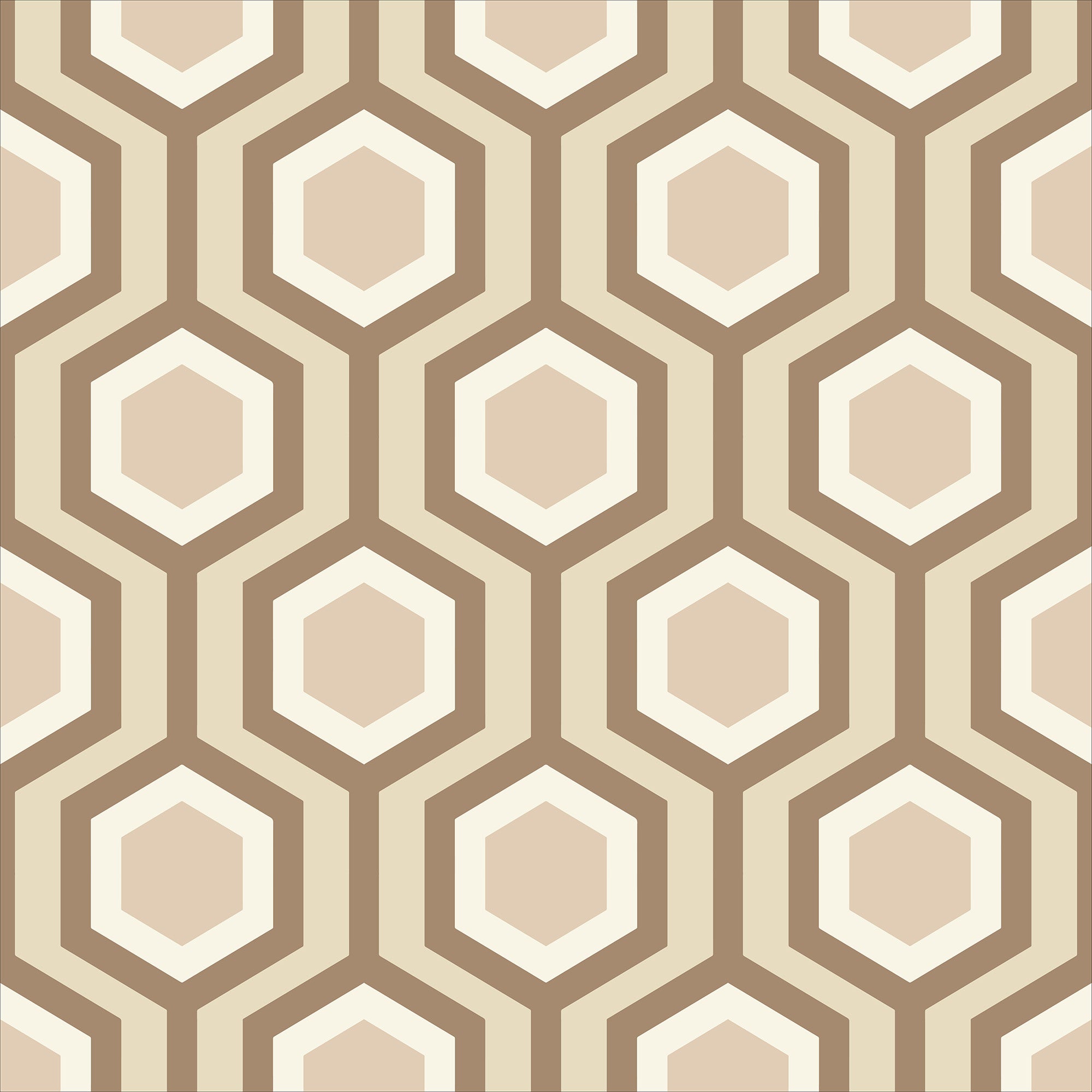 Honeycomb Wallpaper in bone color - pattern number KK747_Bone_KH300 - by Katie Kime in the  collection