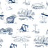 Houston Toile Peel and Stick Wallpaper in navy color - pattern number KK737_Navy_KH306 - by Katie Kime in the  collection