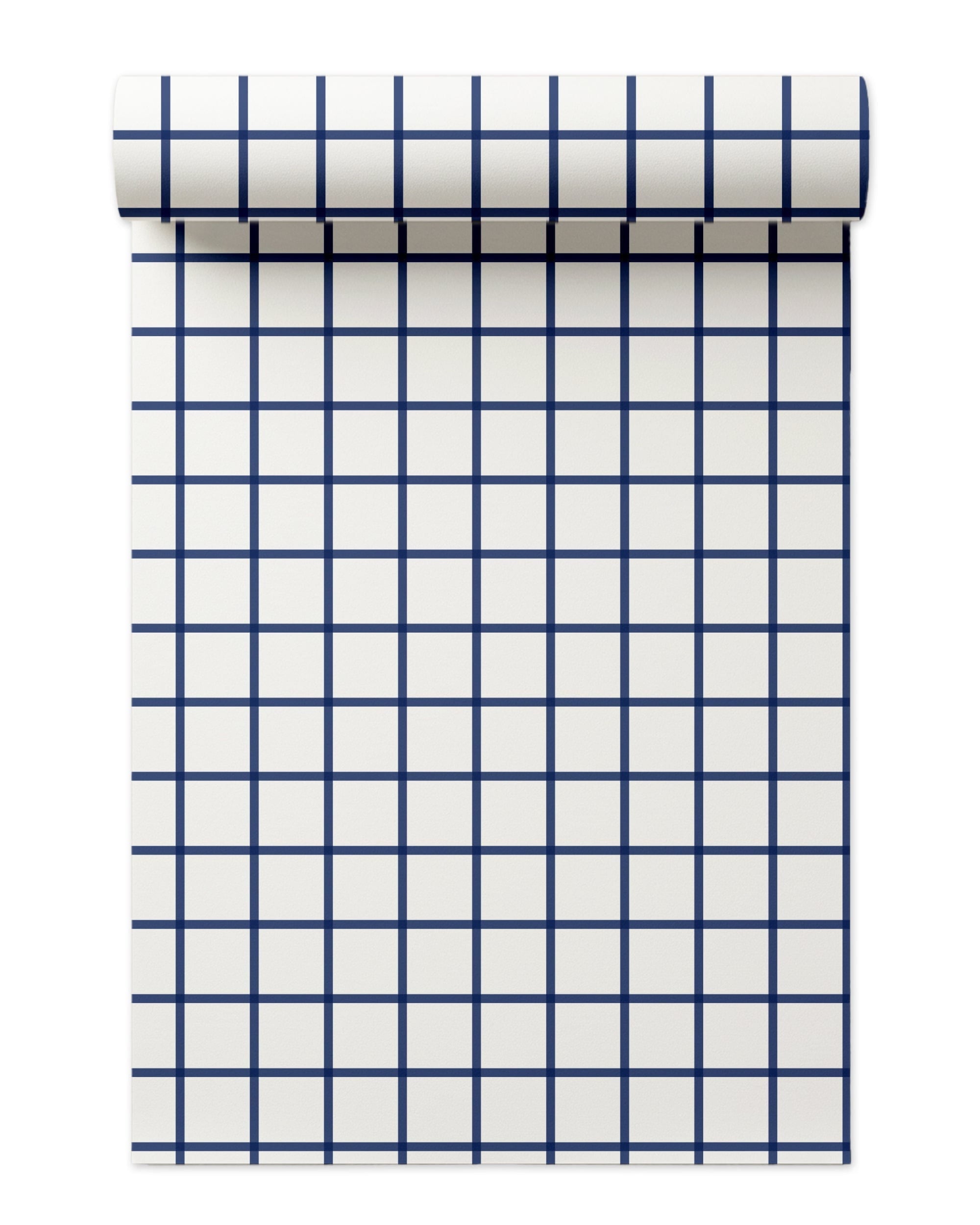 In Check Wallpaper in navy color - pattern number KK17071_Navy_KH300 - by Katie Kime in the  collection