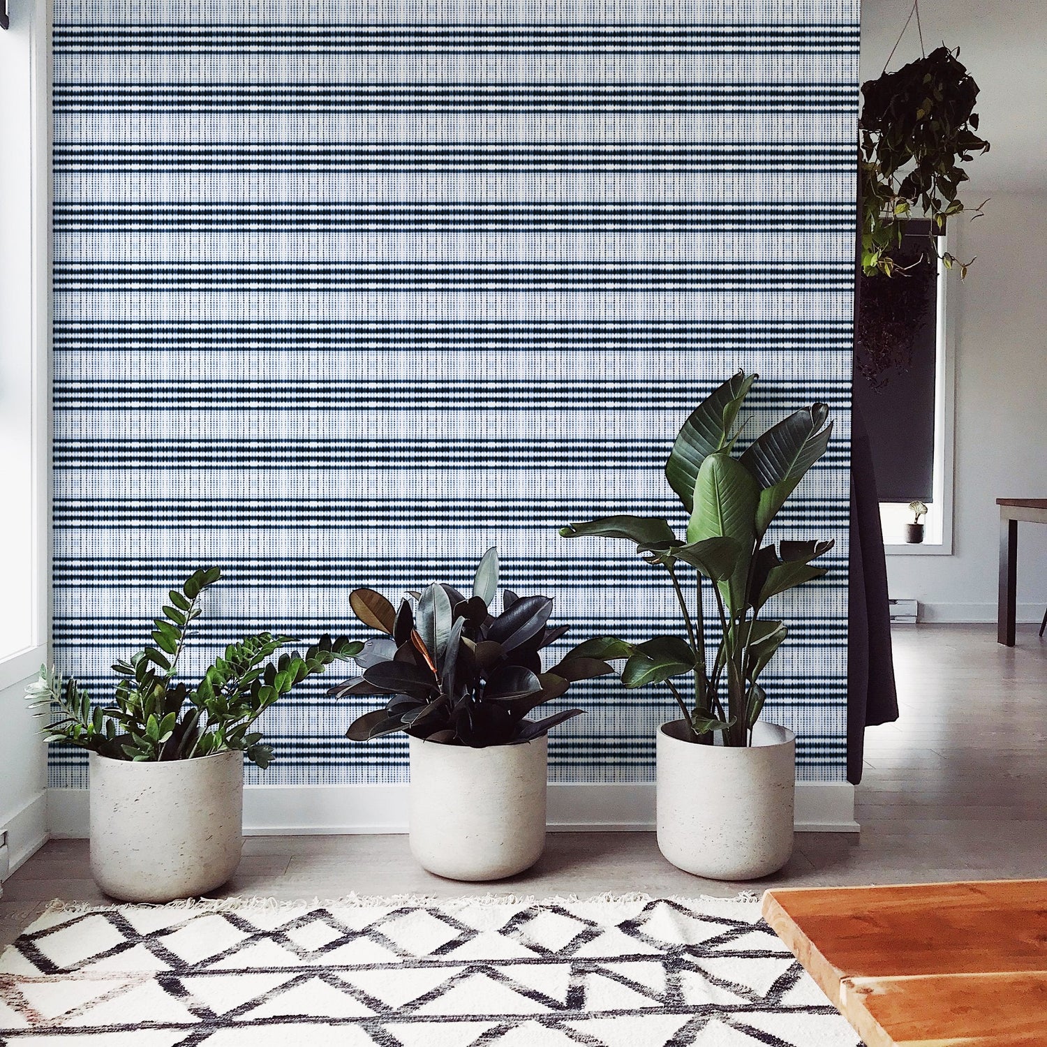 Interstellar Peel and Stick Wallpaper in navy color - pattern number KK17116_Navy_KH306 - by Katie Kime in the  collection