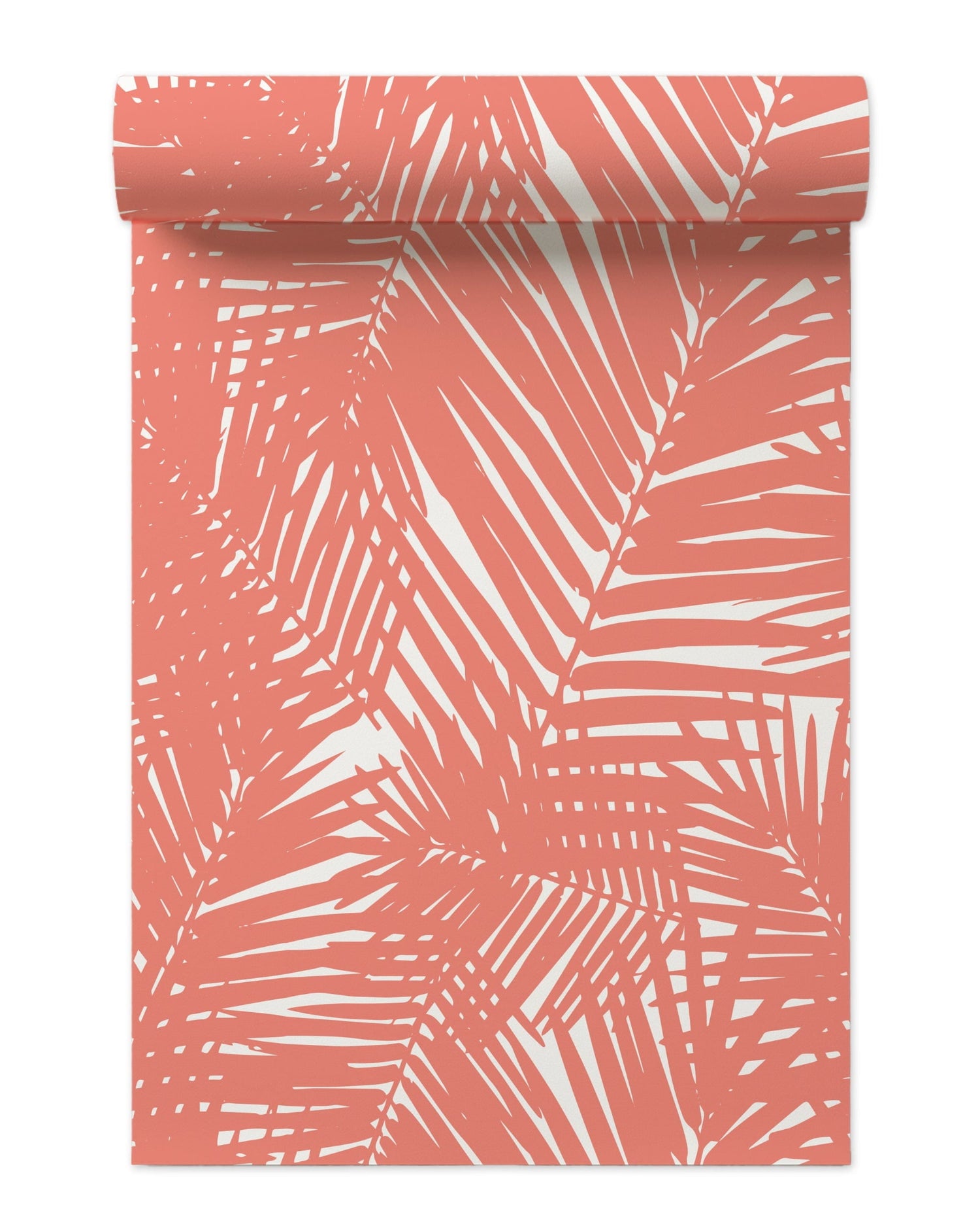 Jungle Leaves Wallpaper in coral color - pattern number KK17009_Coral_KH300 - by Katie Kime in the  collection