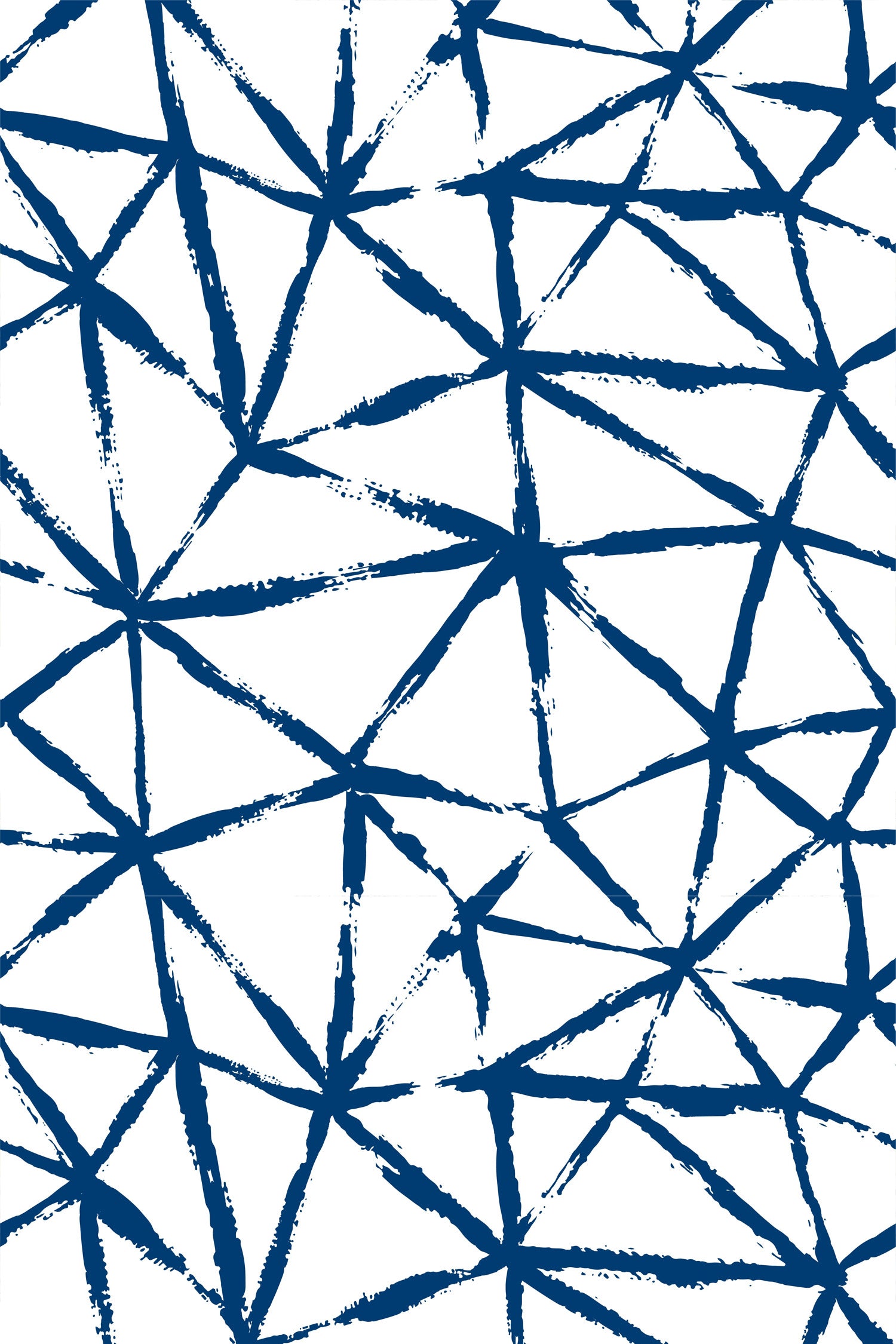 Kaleidoscope Wallpaper in navy color - pattern number KK720_Navy_KH300 - by Katie Kime in the  collection