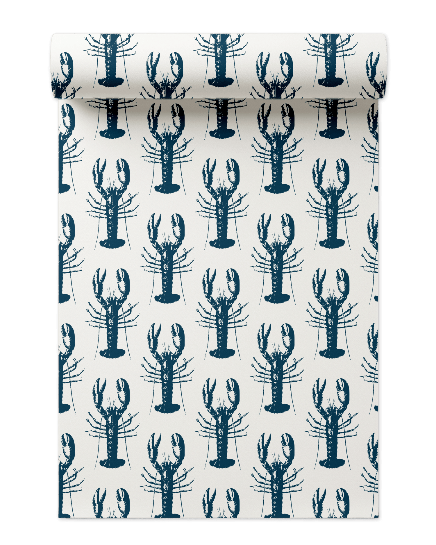 Lobster Bake Wallpaper in navy color - pattern number KK702_Navy_KH300 - by Katie Kime in the  collection