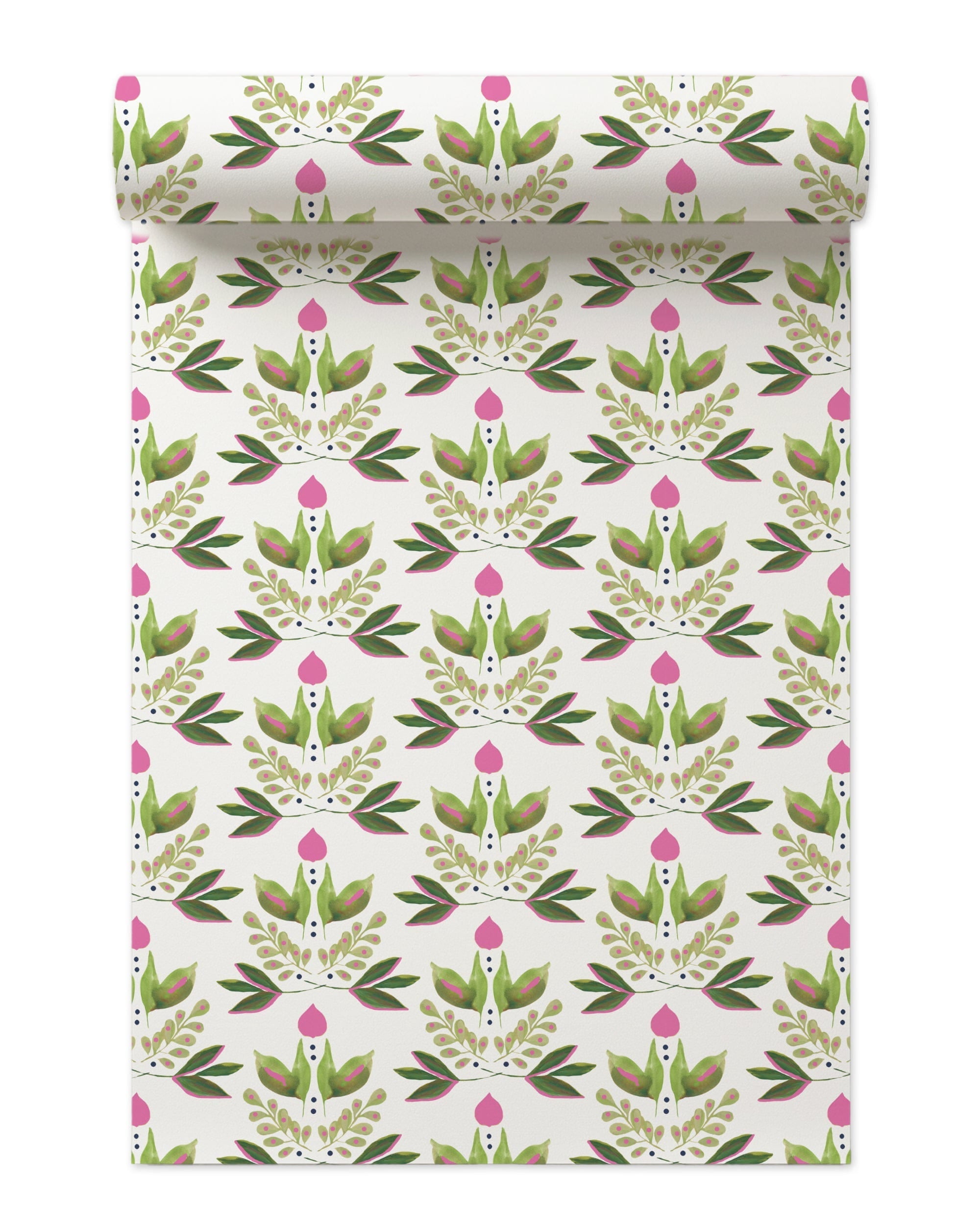 Lotus Peel and Stick Wallpaper in green color - pattern number KK17013_Green_KH306 - by Katie Kime in the  collection