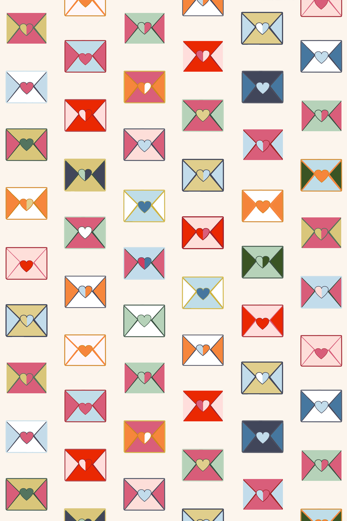 Love Notes Wallpaper in Multi color - pattern number KK803_Multi_KH300 - by Katie Kime in the collection