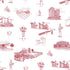 Lubbock Toile Peel and Stick Wallpaper in Red color - pattern number KK767_Red_KH306 - by Katie Kime in the collection