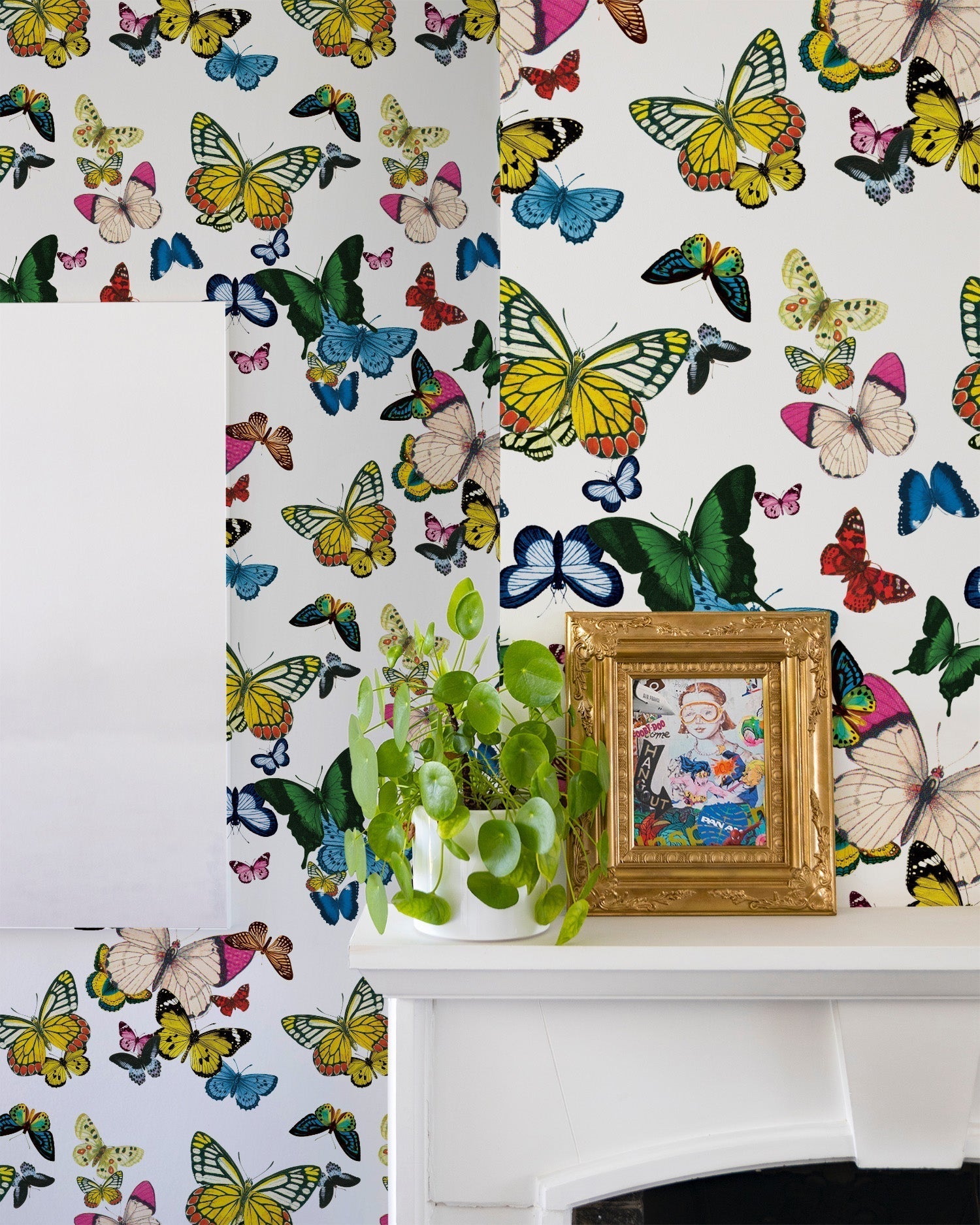 Metamorphosis Peel and Stick Wallpaper in white color - pattern number KK196_White_KH306 - by Katie Kime in the  collection