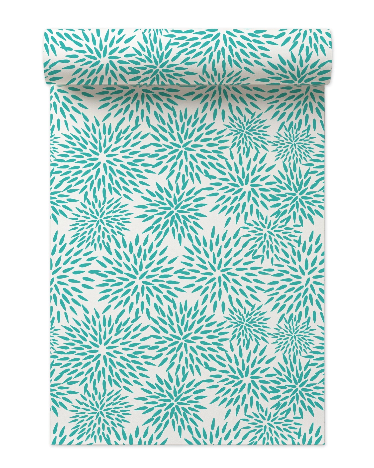 Mums The Word Peel and Stick Wallpaper in teal color - pattern number KK17014_Teal_KH306 - by Katie Kime in the  collection