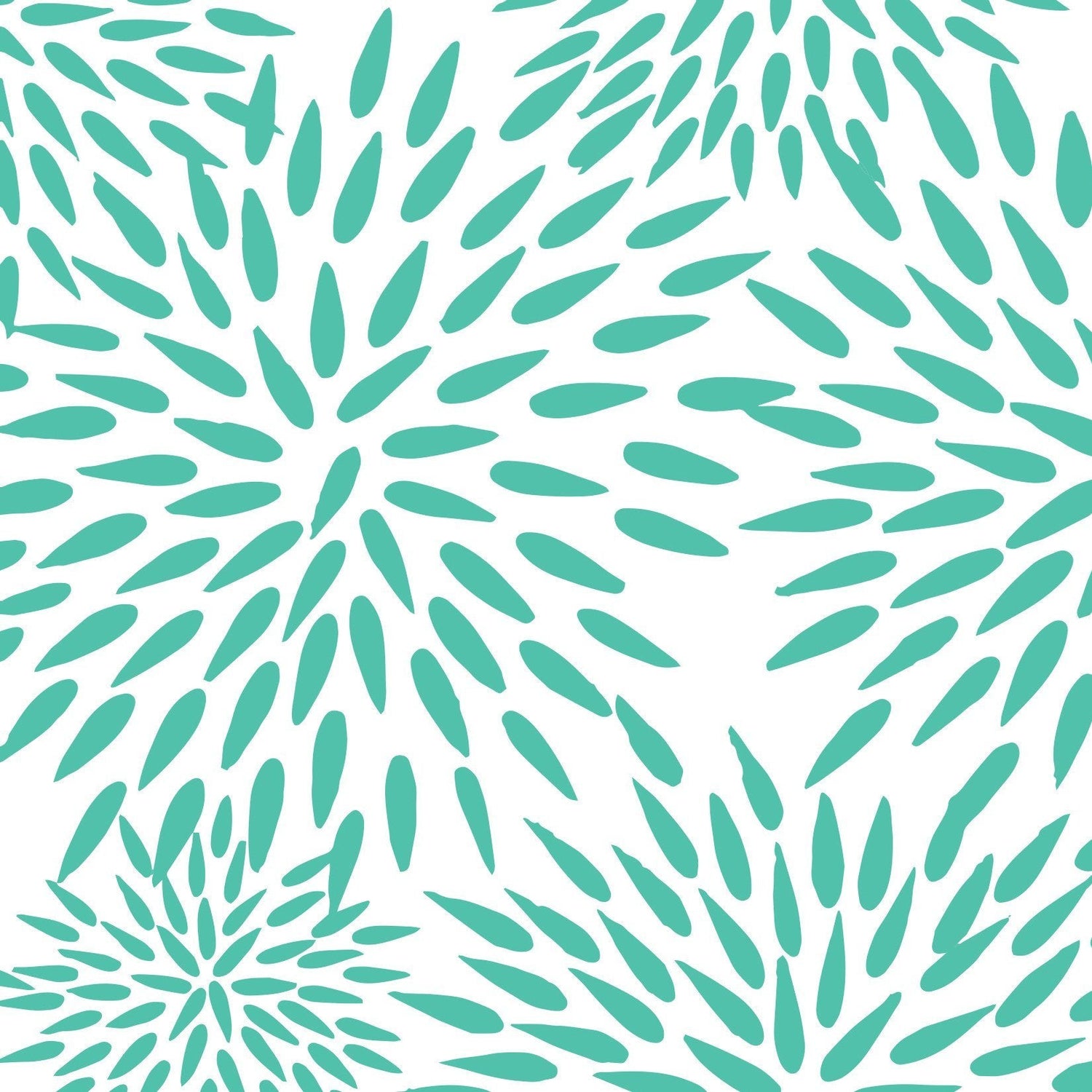 Mums The Word Peel and Stick Wallpaper in teal color - pattern number KK17014_Teal_KH306 - by Katie Kime in the  collection