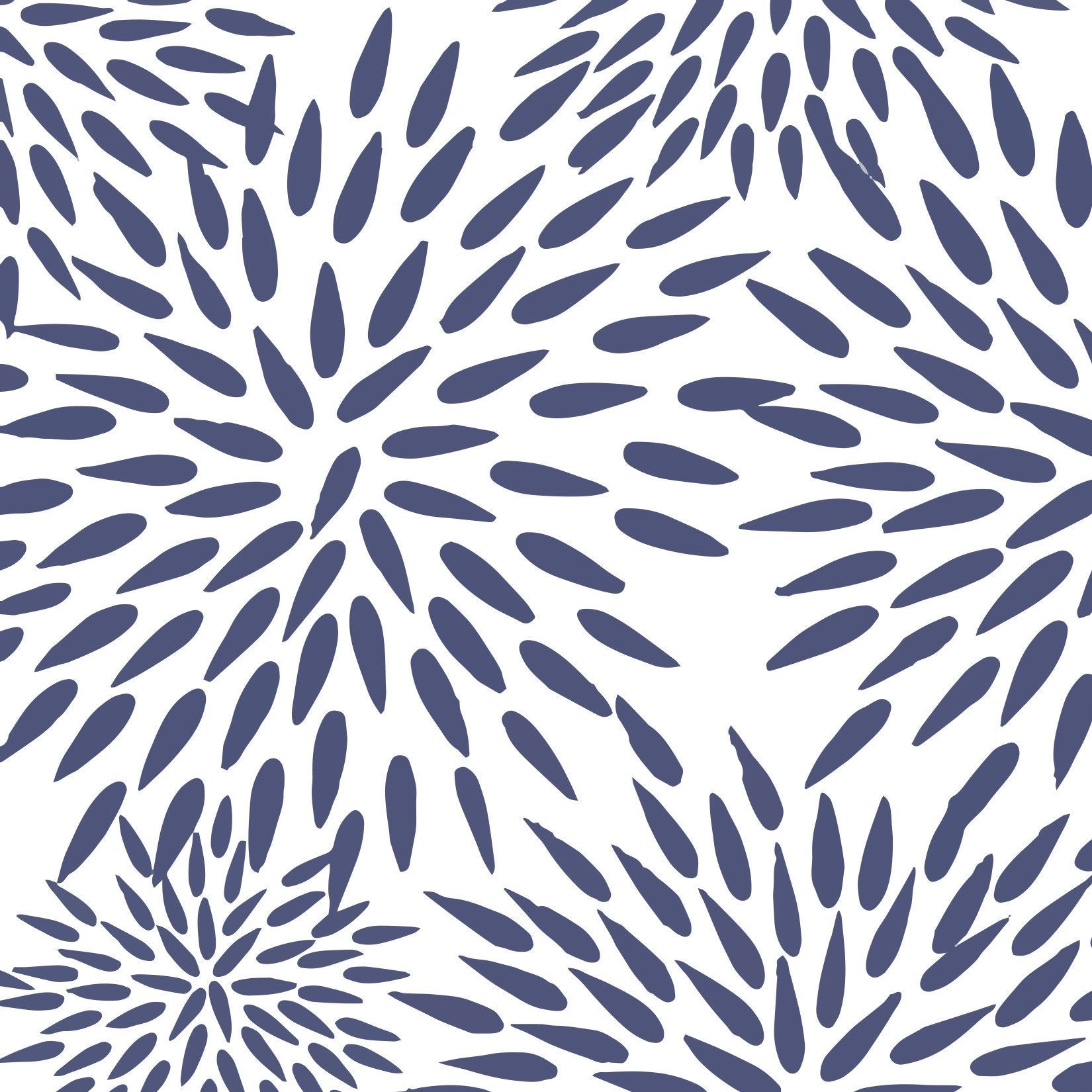 Mums The Word Wallpaper in teal color - pattern number KK17014_Navy_KH300 - by Katie Kime in the  collection