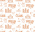 Nashville Toile Peel and Stick Wallpaper in apricot color - pattern number KK17122_Apricot_KH306 - by Katie Kime in the  collection