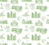Nashville Toile Peel and Stick Wallpaper in green color - pattern number KK17122_Green_KH306 - by Katie Kime in the  collection