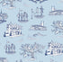 New Orleans Toile Wallpaper in green lavender color - pattern number KK17123_Blue_Navy_KH300 - by Katie Kime in the  collection