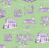 New Orleans Toile Wallpaper in orange pink color - pattern number KK17123_Green_Lavender_KH300 - by Katie Kime in the  collection
