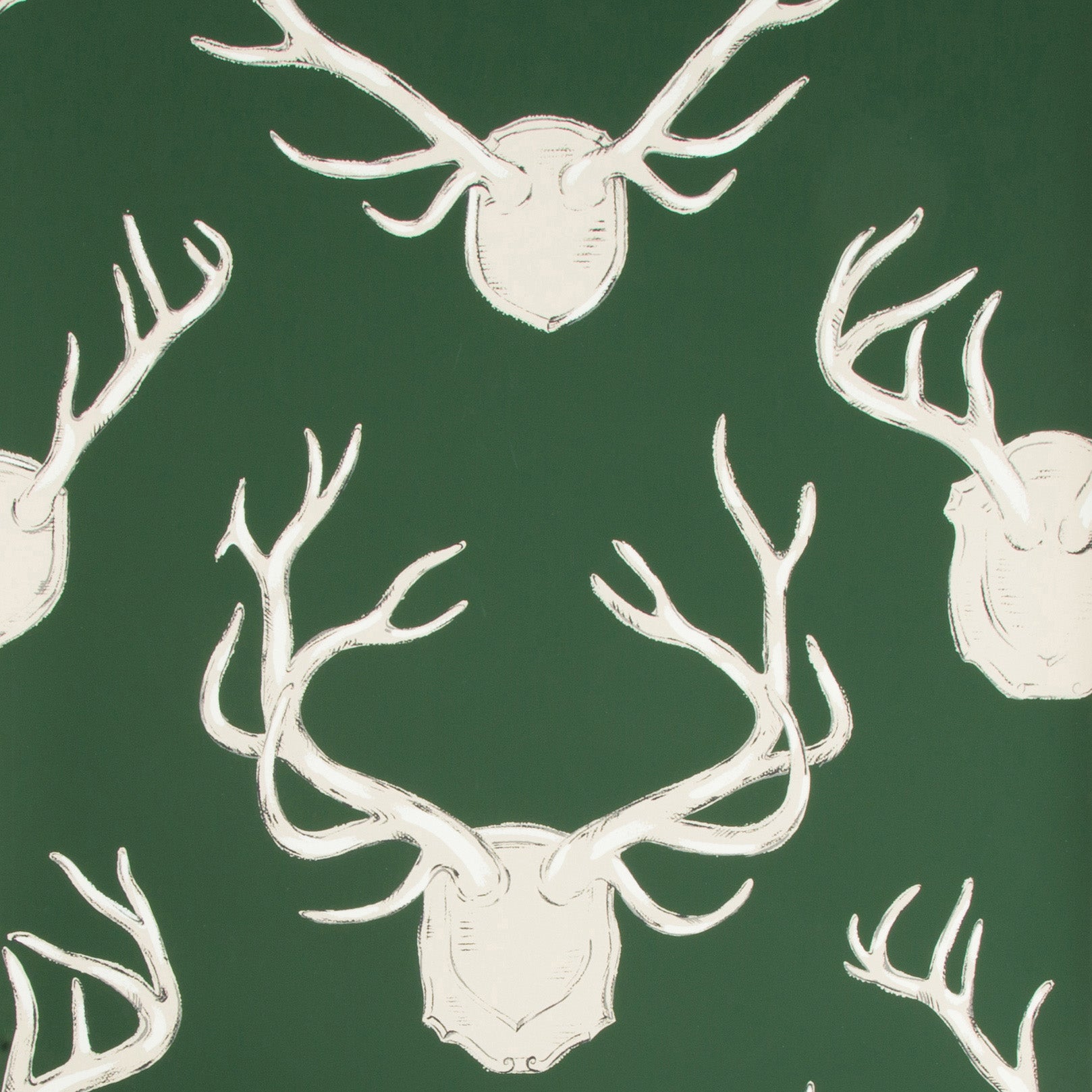 Antlers Wallpaper in Hunter color - pattern number P2017102.3.0 - by Lee Jofa in the Lodge II collection