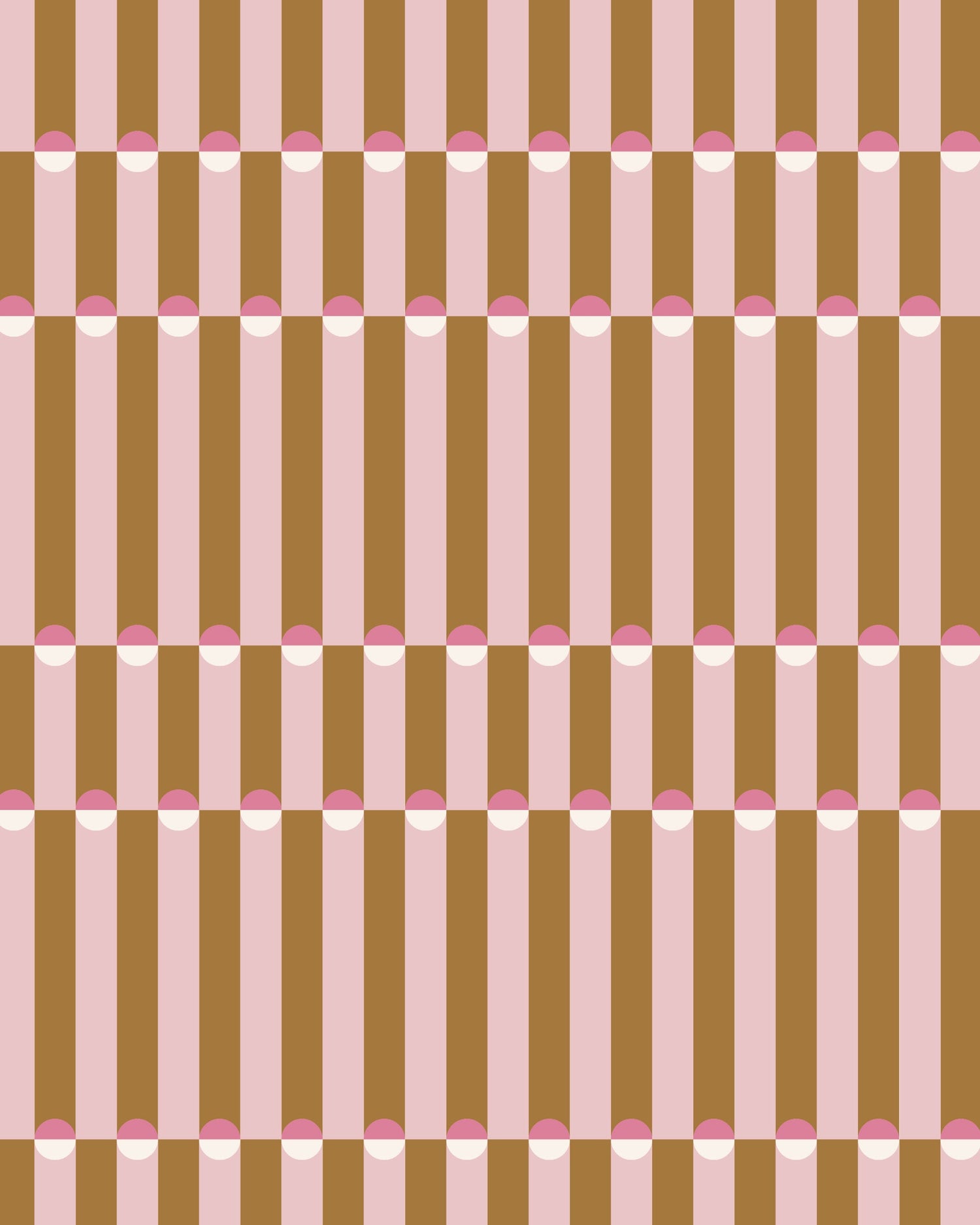Palisades Peel and Stick Wallpaper in brown color - pattern number KK855_Pink_Brown_KH306 - by Katie Kime in the  collection