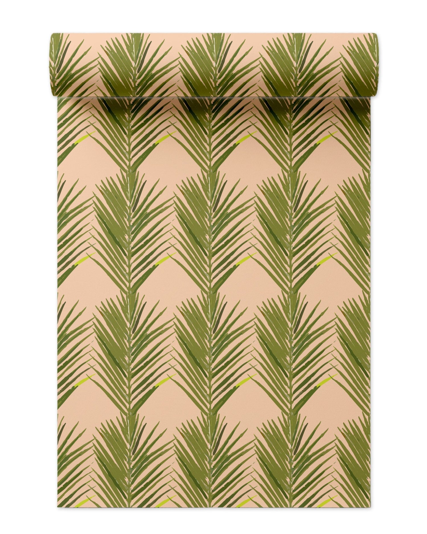 Palms Wallpaper in coral color - pattern number KK17016_Coral_KH300 - by Katie Kime in the  collection