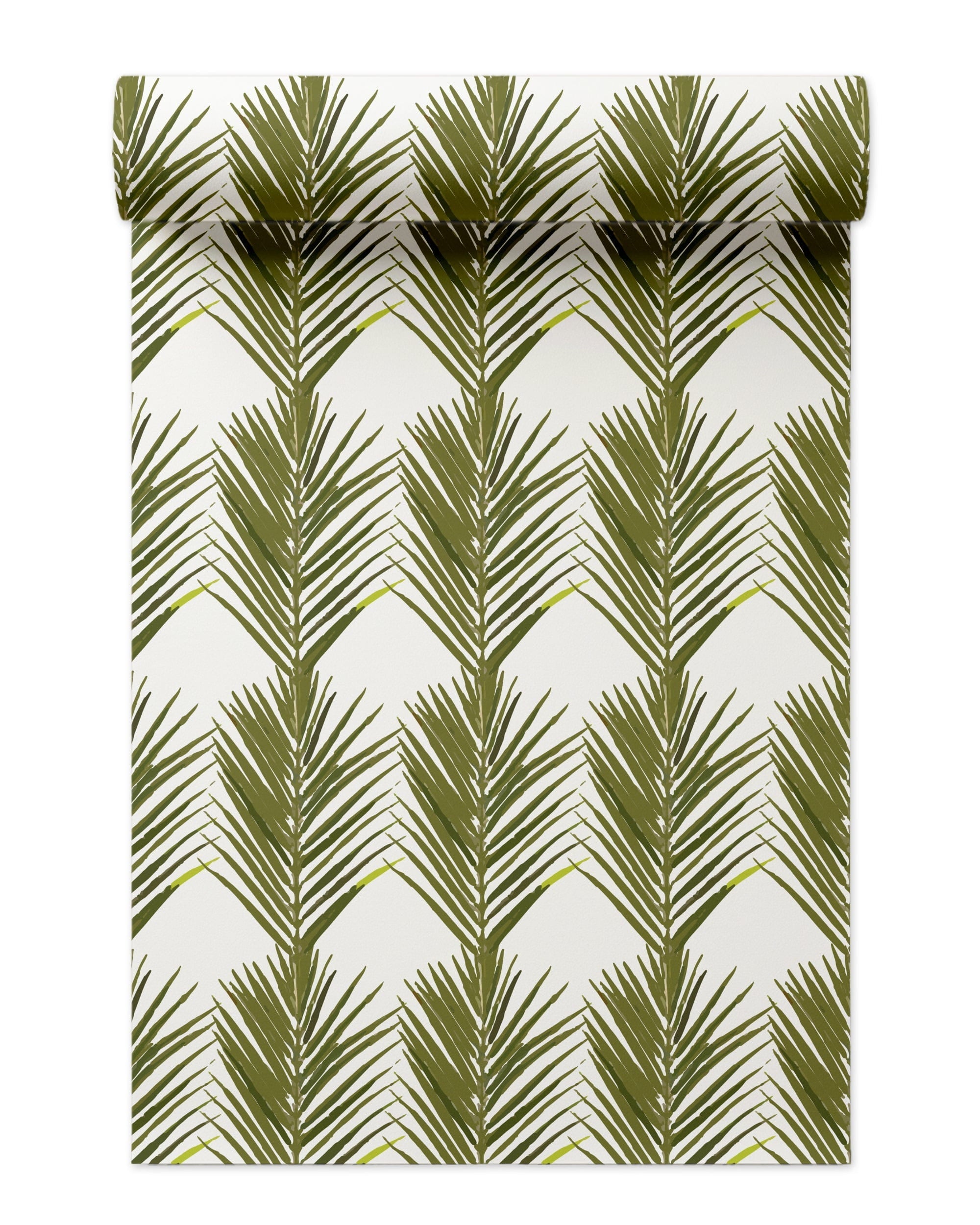 Palms Wallpaper in white color - pattern number KK17016_White_KH300 - by Katie Kime in the  collection