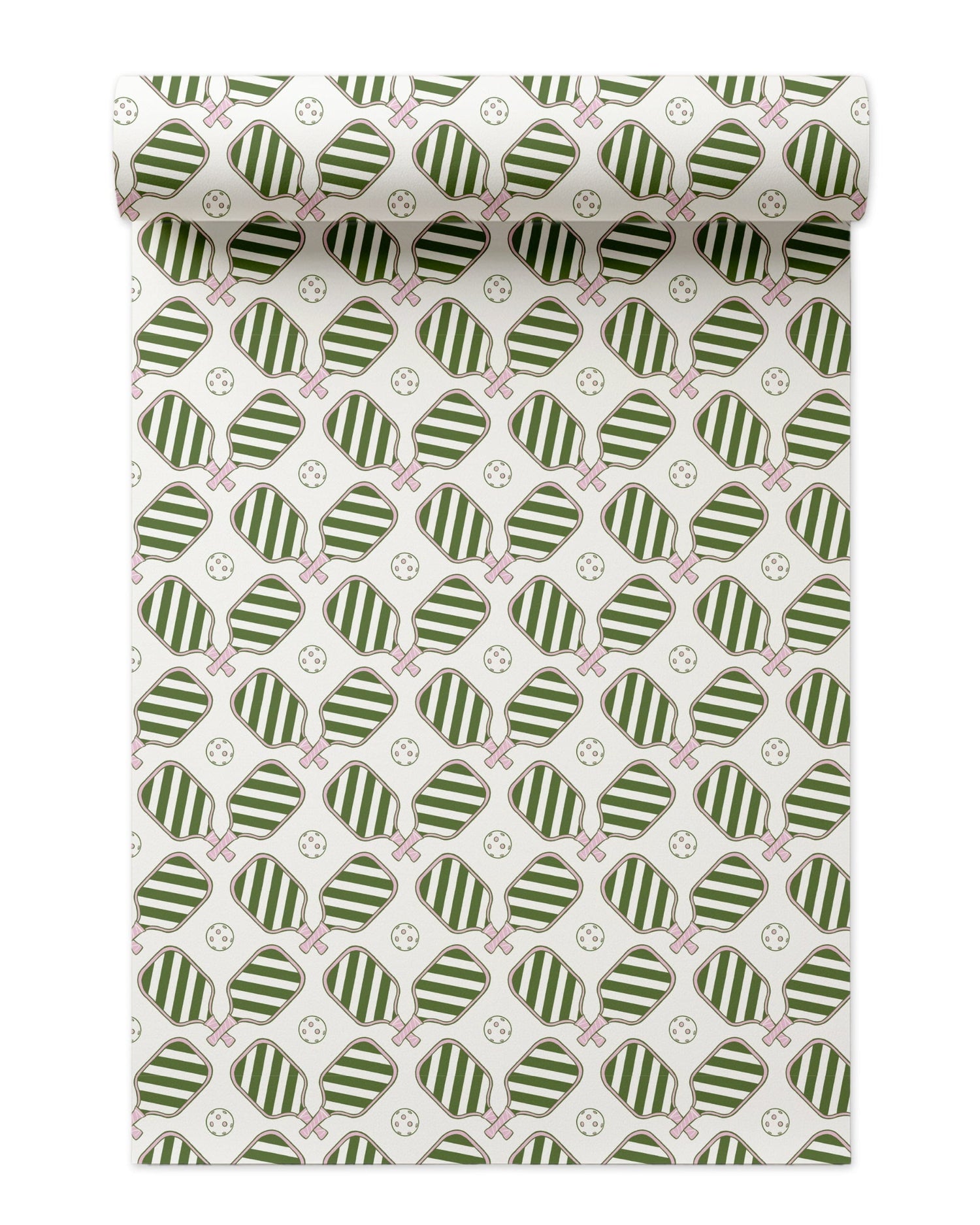 Pickleball Wallpaper in green color - pattern number KK750_Green_KH300 - by Katie Kime in the  collection