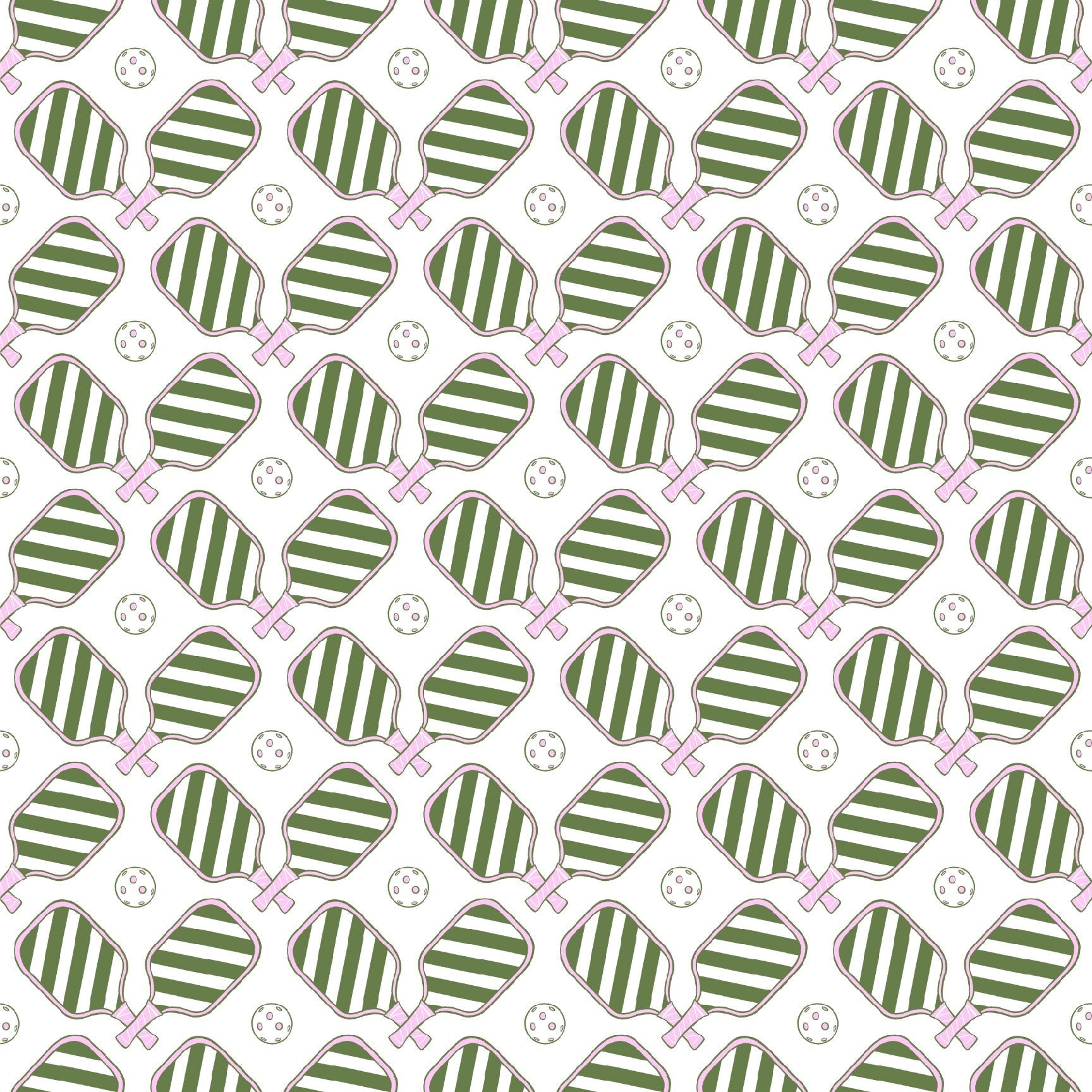 Pickleball Wallpaper in green color - pattern number KK750_Green_KH300 - by Katie Kime in the  collection