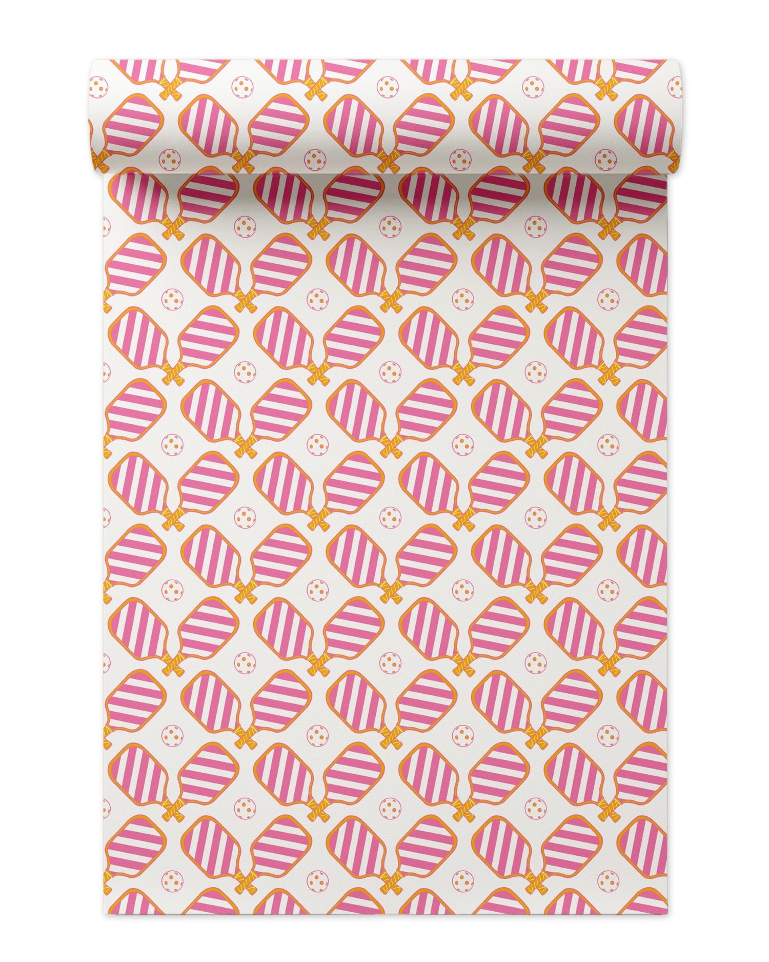Pickleball Wallpaper in pink color - pattern number KK750_Pink_KH300 - by Katie Kime in the  collection