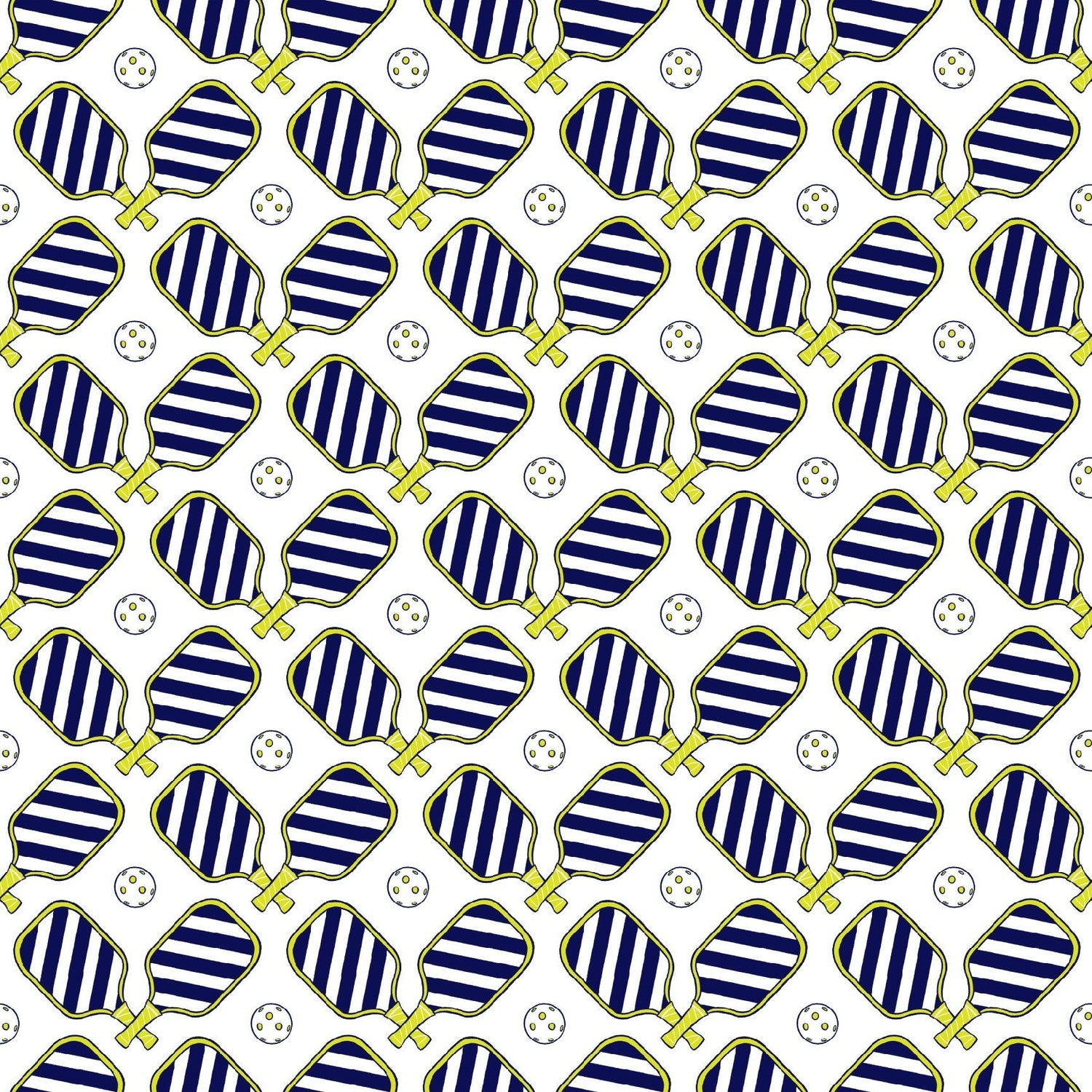 Pickleball Peel and Stick Wallpaper in navy color - pattern number KK750_Navy_KH306 - by Katie Kime in the  collection