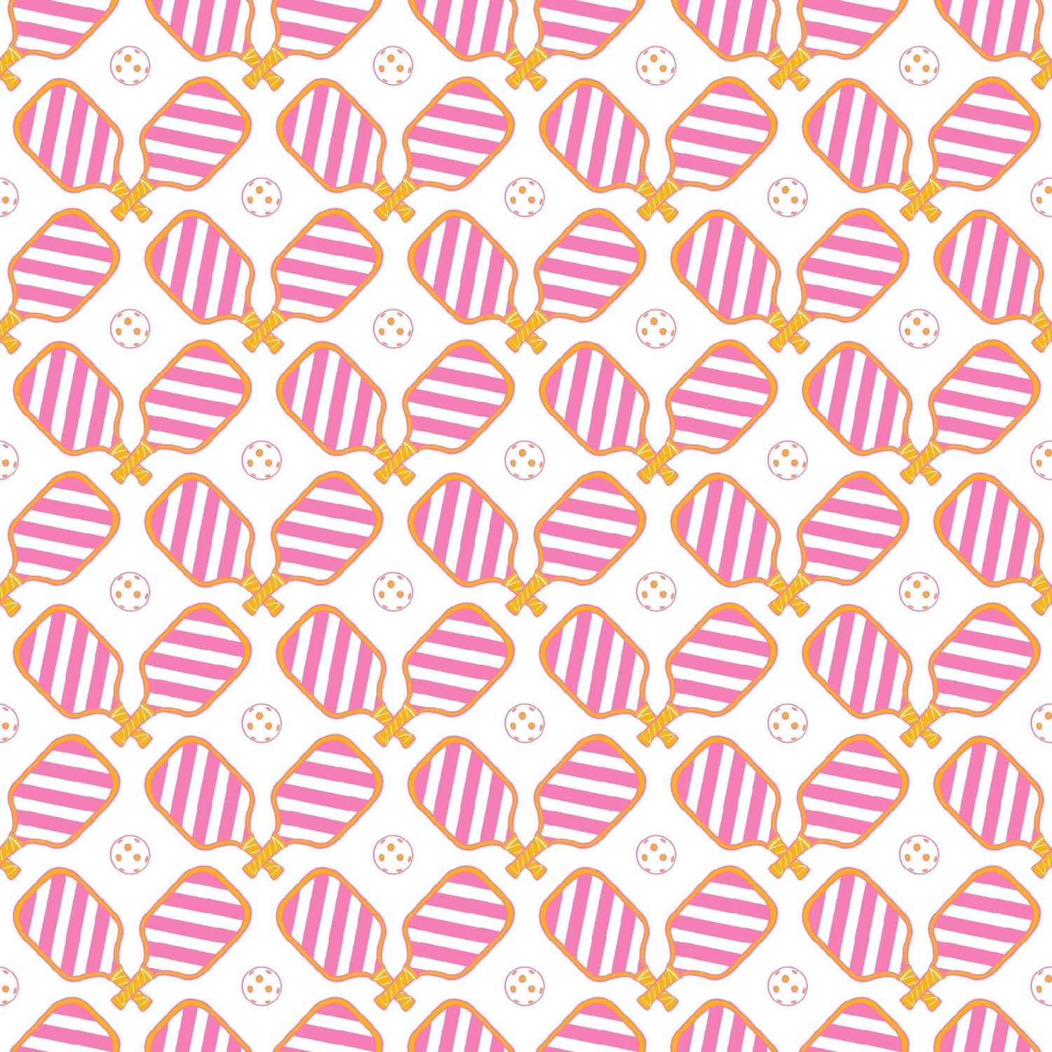 Pickleball Wallpaper in pink color - pattern number KK750_Pink_KH300 - by Katie Kime in the  collection
