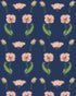 Rhinestone Flower Wallpaper in navy color - pattern number KK820_Navy_KH300 - by Katie Kime in the  collection