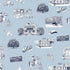 Round Top Toile Wallpaper in light blue navy color - pattern number KK796_Light_Blue_Navy_KH300 - by Katie Kime in the  collection