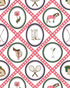 Saddles and Swings Wallpaper in Multi color - pattern number KK818_Multi_KH300 - by Katie Kime in the collection